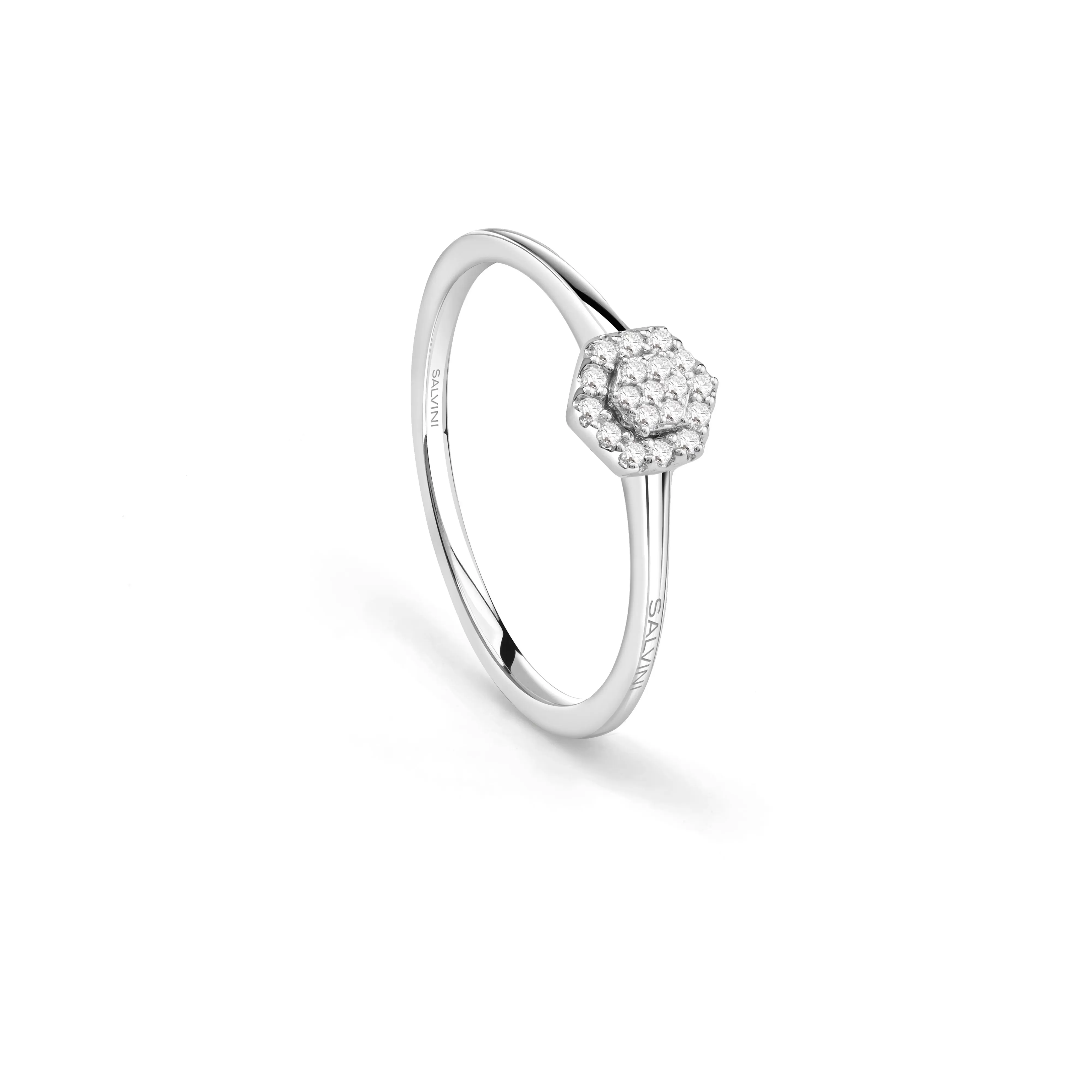 Salvini gioielli Anello in oro bianco con diamanti^ Tutte Le Collezioni | Anelli