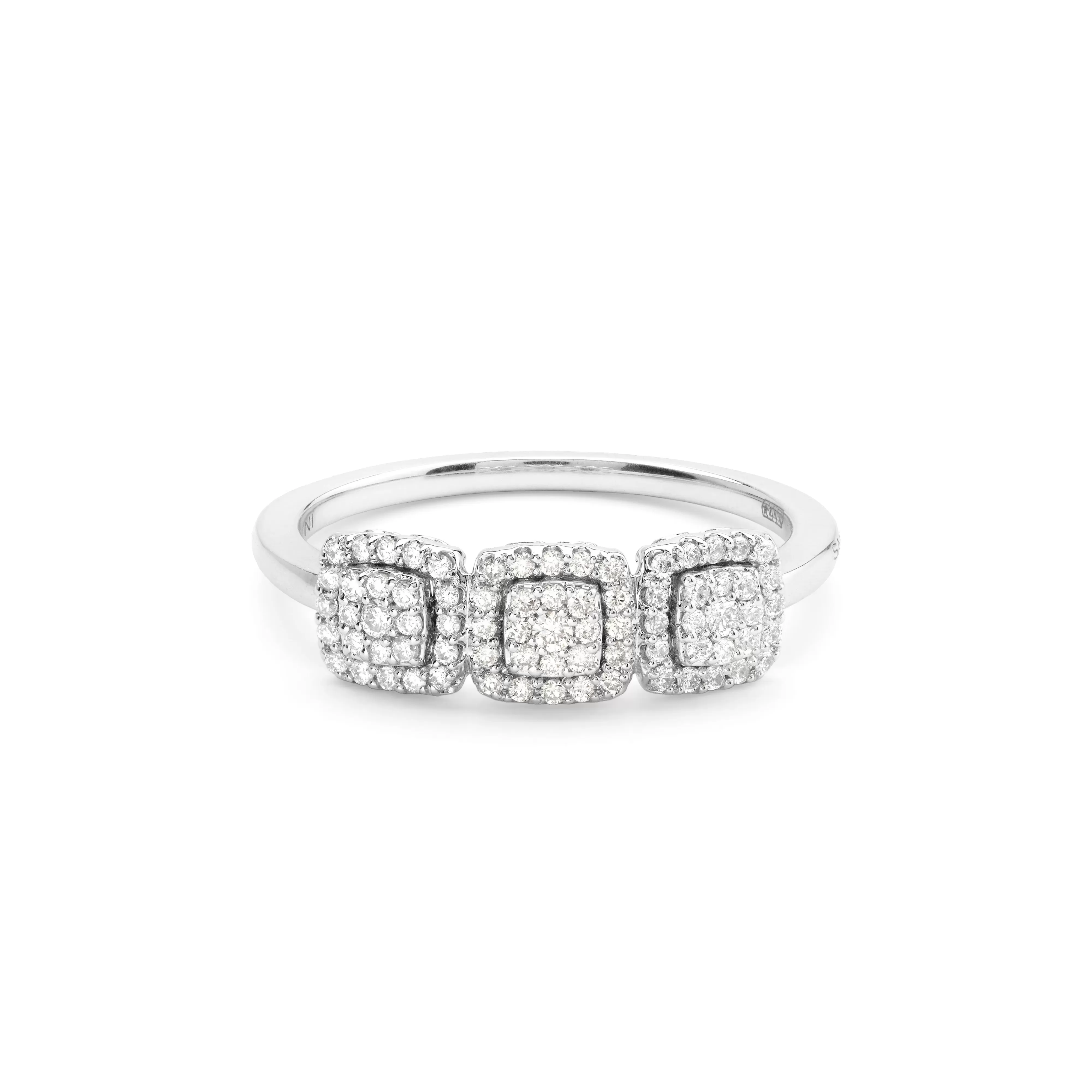 Salvini gioielli Anello in oro bianco con diamanti, 5.60 mm.^ Anelli | Bagliori