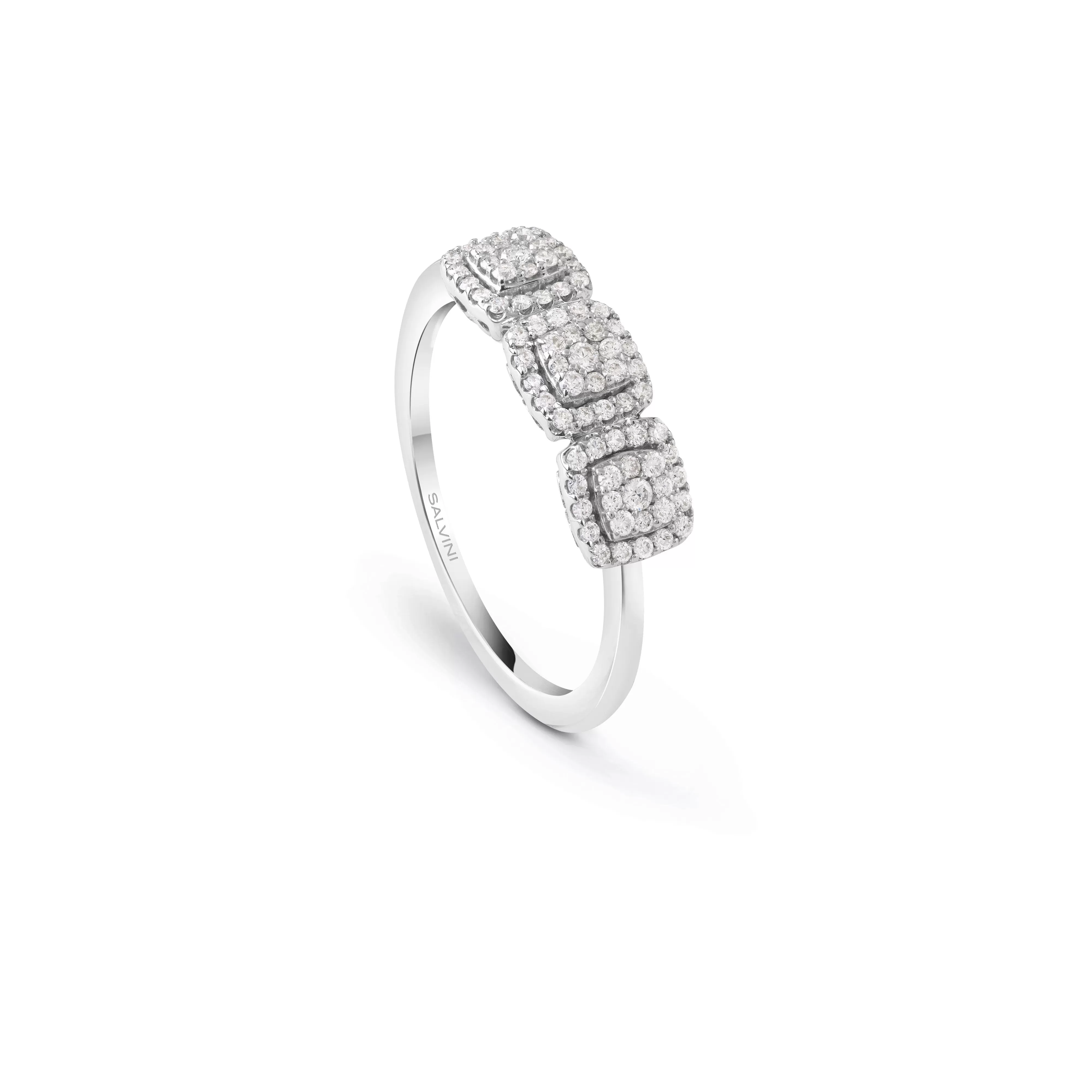 Salvini gioielli Anello in oro bianco con diamanti, 5.60 mm.^ Anelli | Bagliori