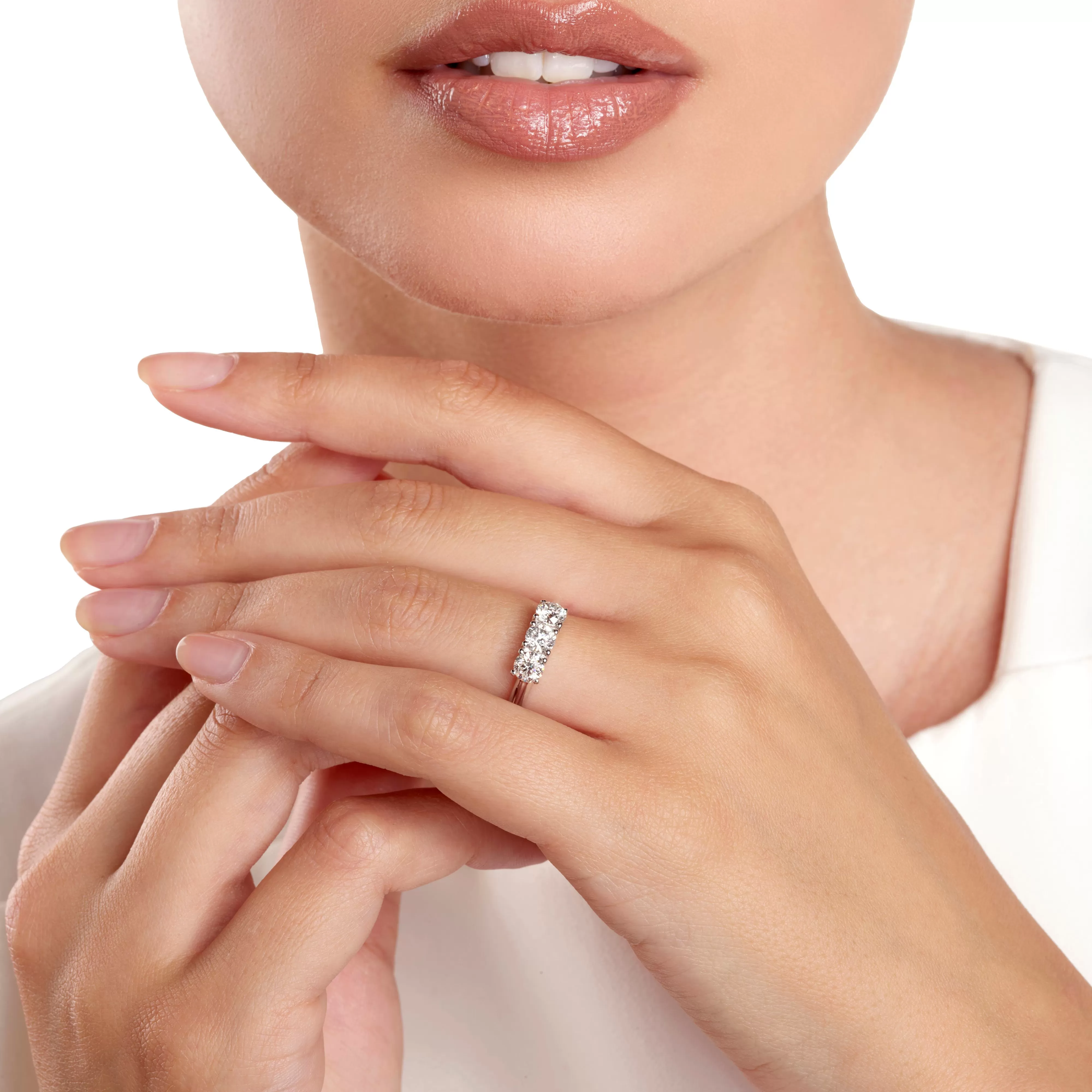 Salvini gioielli Anello in oro bianco con diamanti, colore G, purezza SI^ Anelli | Desideria
