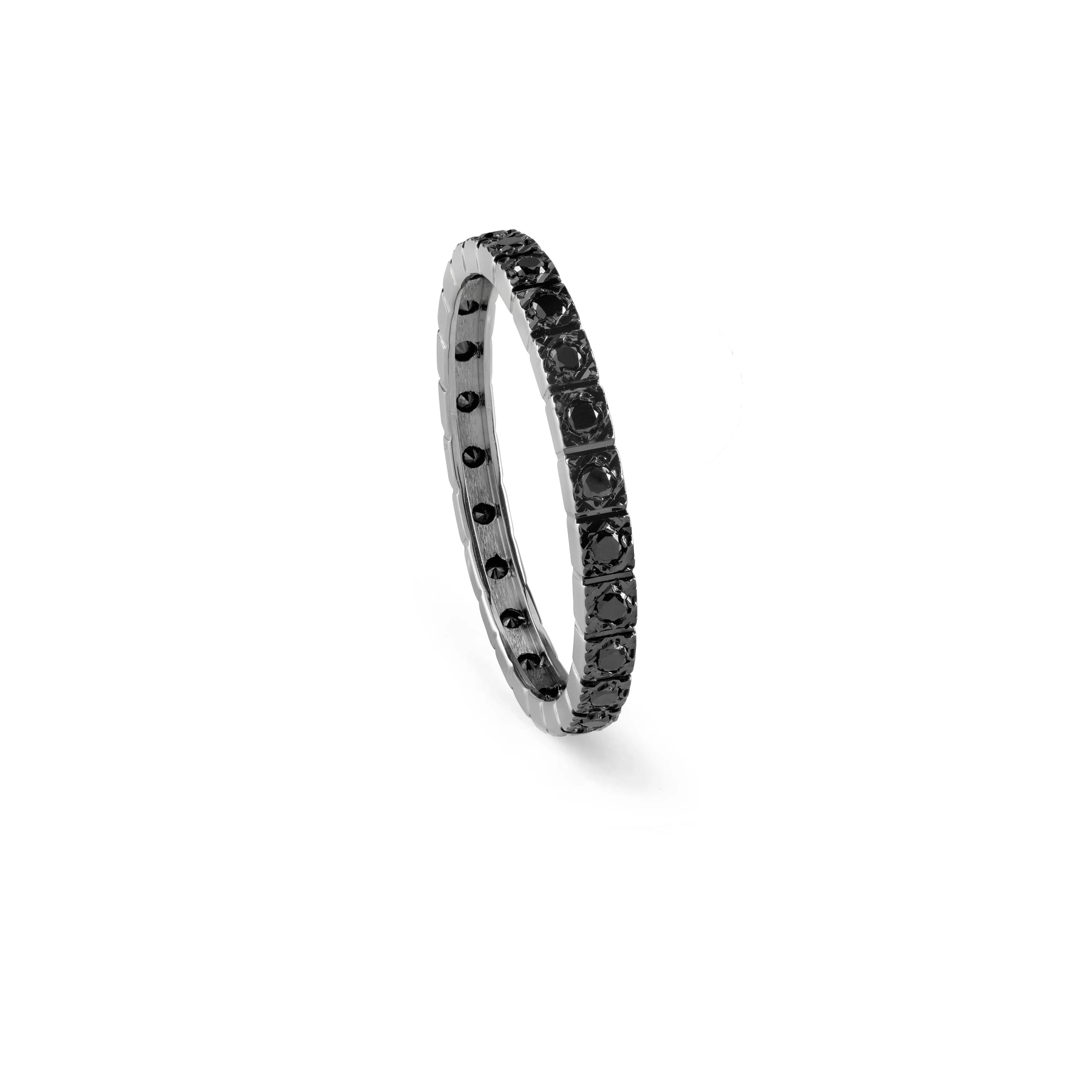 Salvini gioielli Anello in oro bianco con diamanti e diamanti black^ Anelli