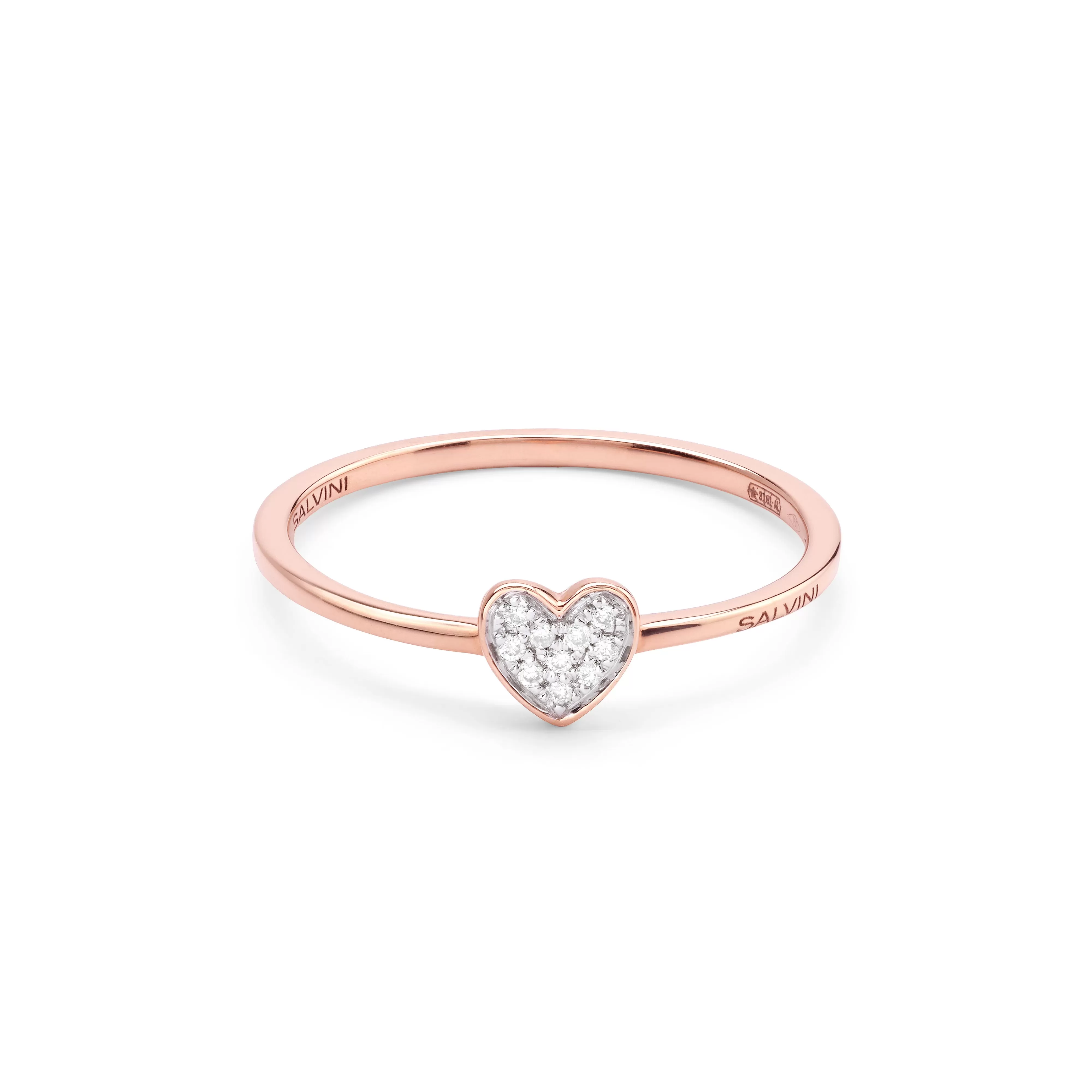 Salvini gioielli Anello in oro rosa con diamanti^ Anelli | I Segni