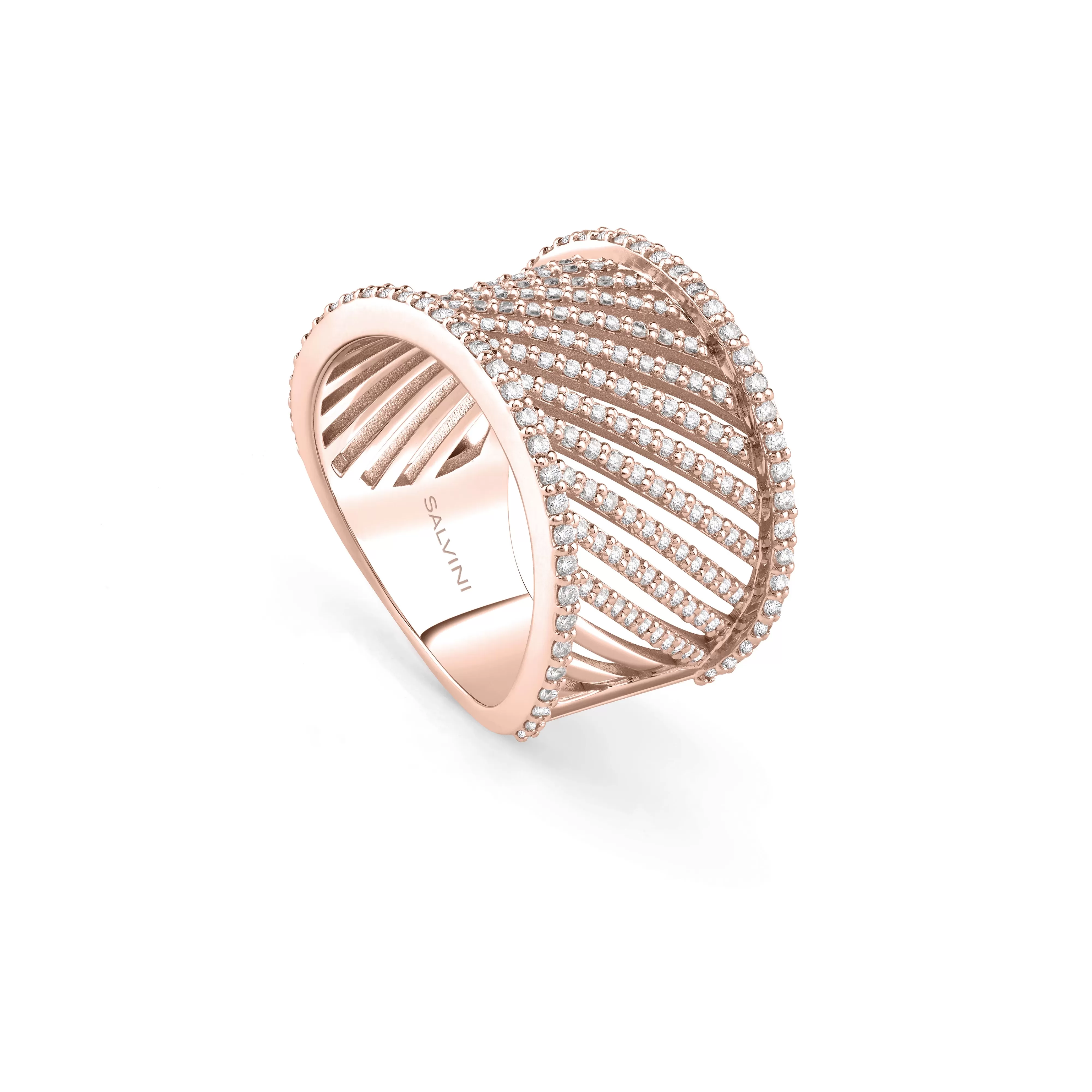 Salvini gioielli Anello in oro rosa con diamanti^ Riflessi