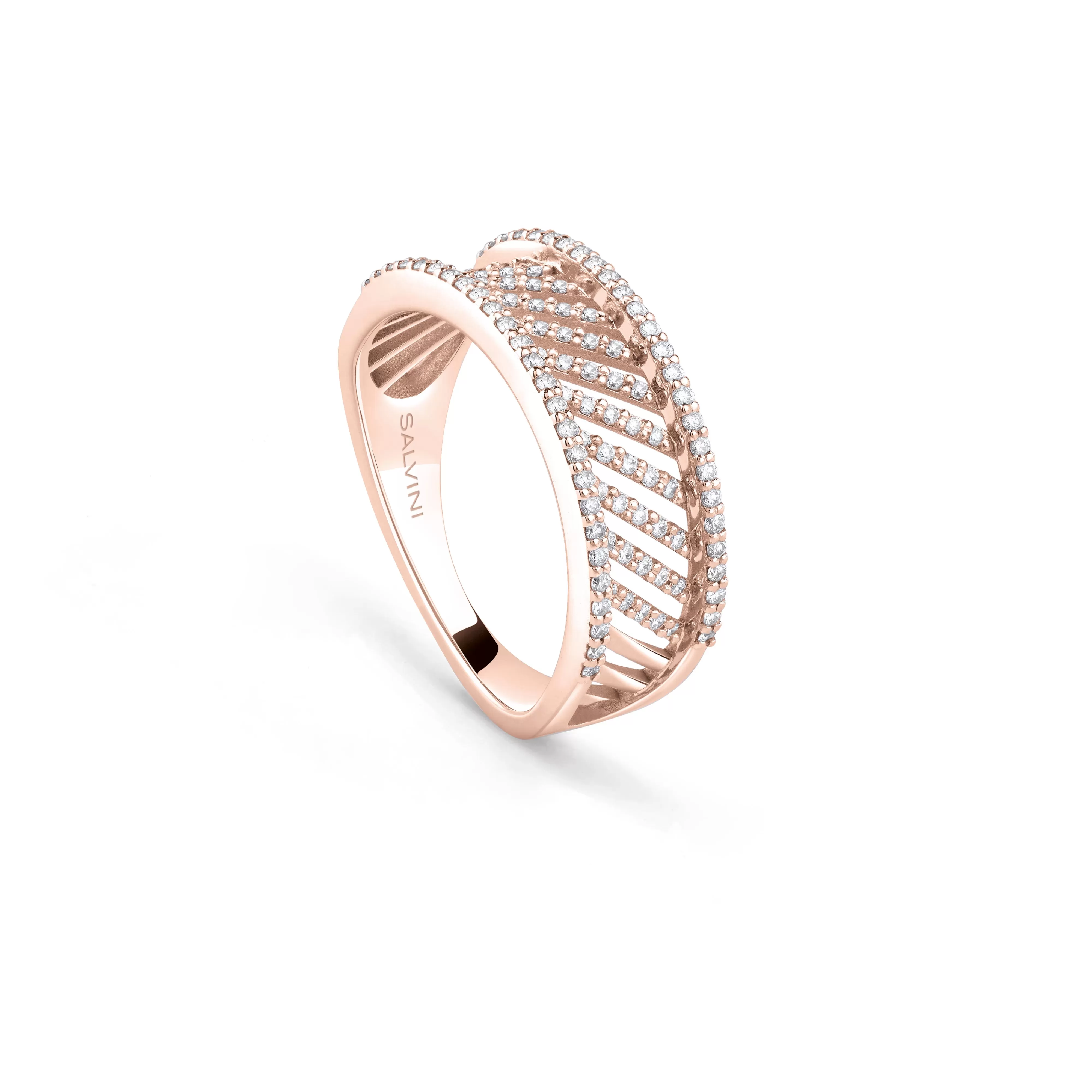 Salvini gioielli Anello in oro rosa con diamanti^ Riflessi | Anelli