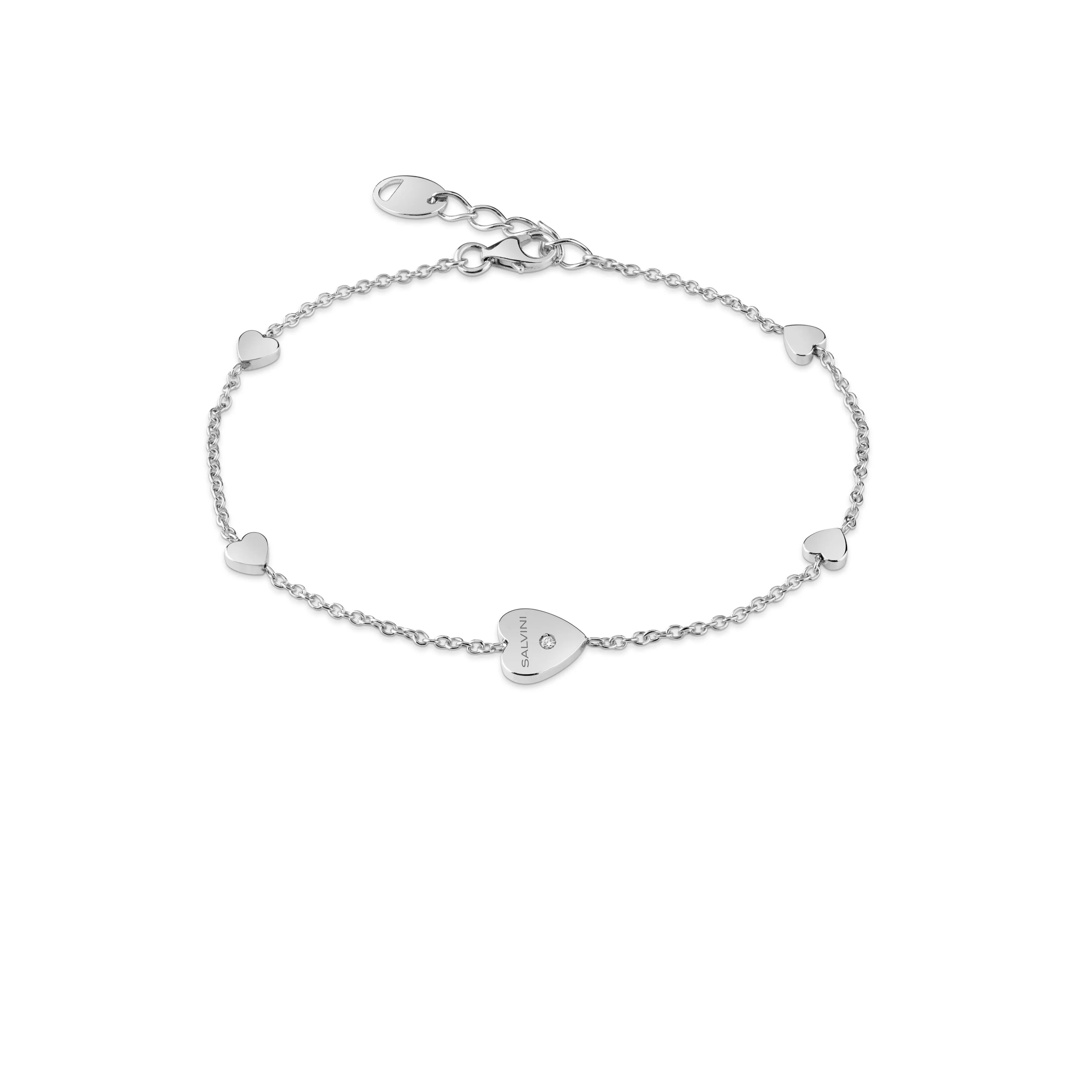 Salvini gioielli Bracciale in oro bianco 9 kt con diamante^ Anniversario | Bracciali