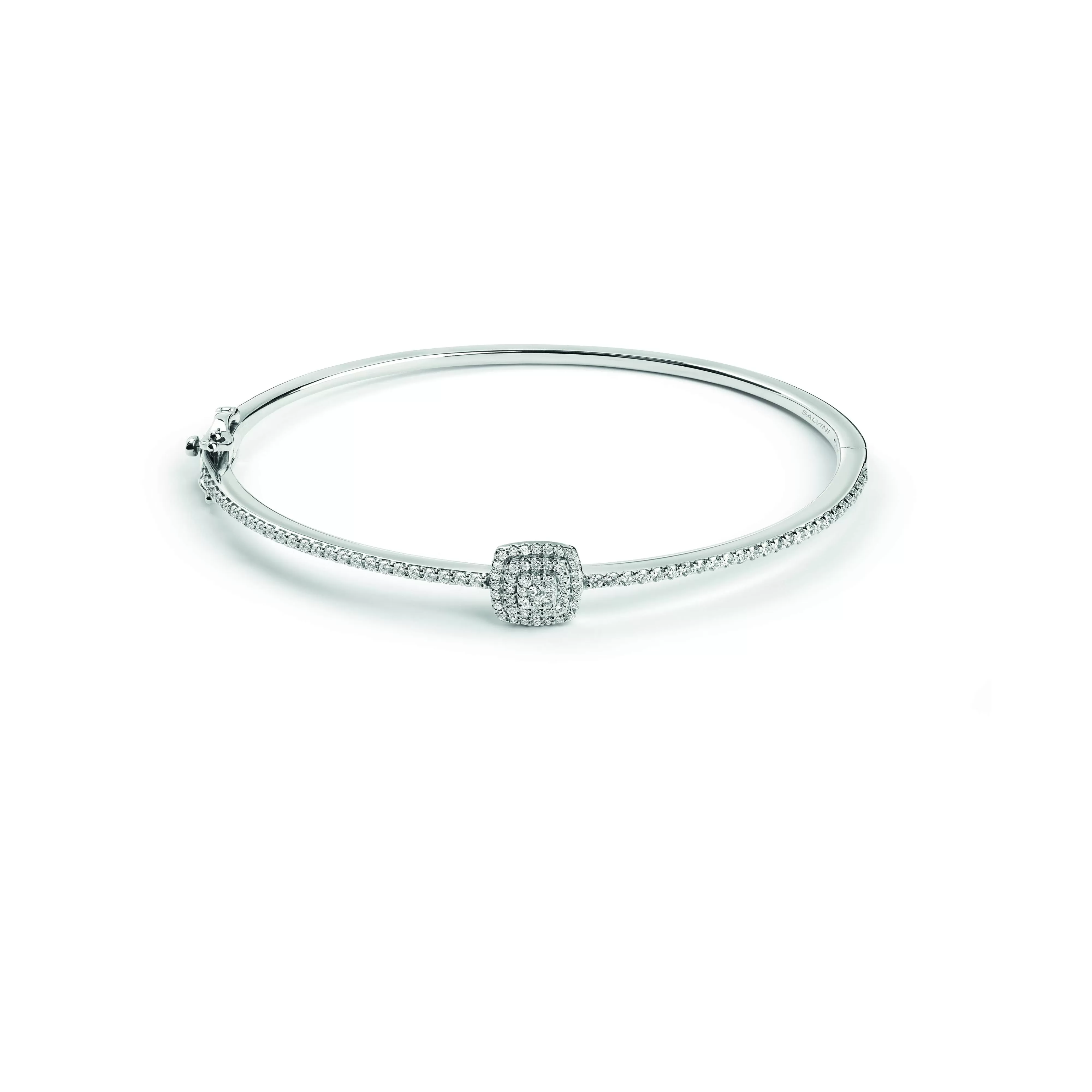 Salvini gioielli Bracciale in oro bianco con diamanti, 7.90 mm.^ Bracciali | Bagliori