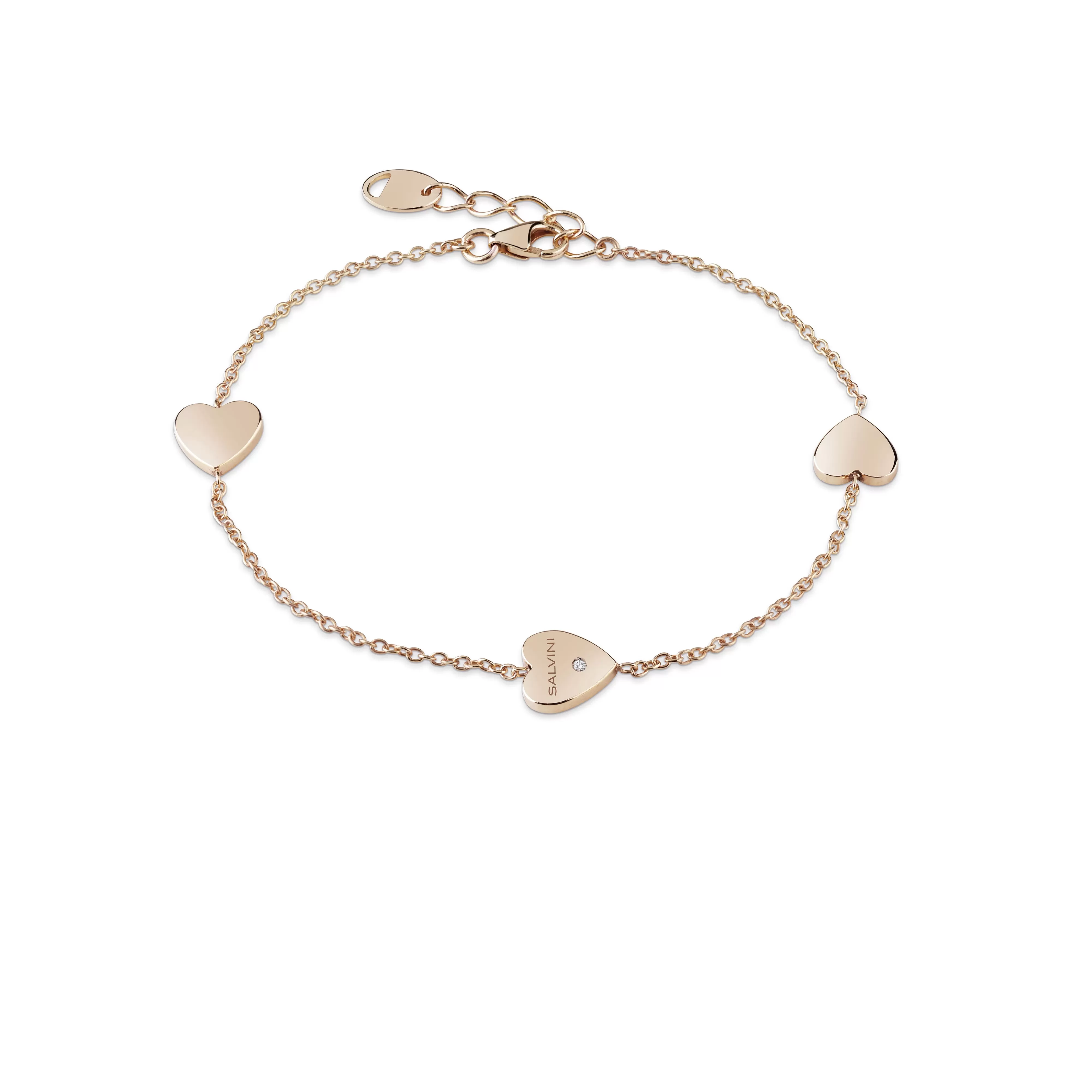 Salvini gioielli Bracciale in oro rosa 9 kt con diamante^ Anniversario | Bracciali
