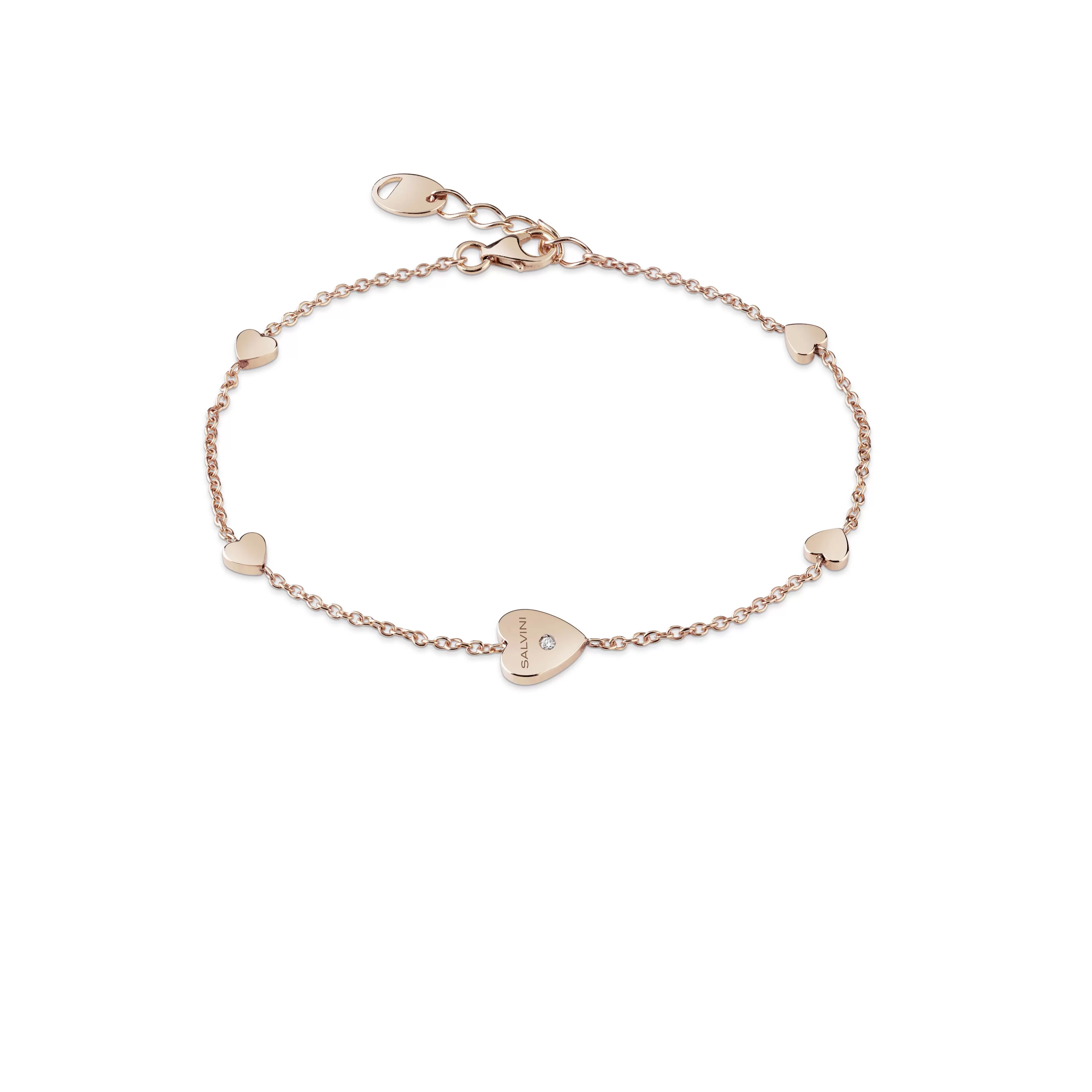 Salvini gioielli Bracciale in oro rosa 9 kt con diamante^ Anniversario | Bracciali
