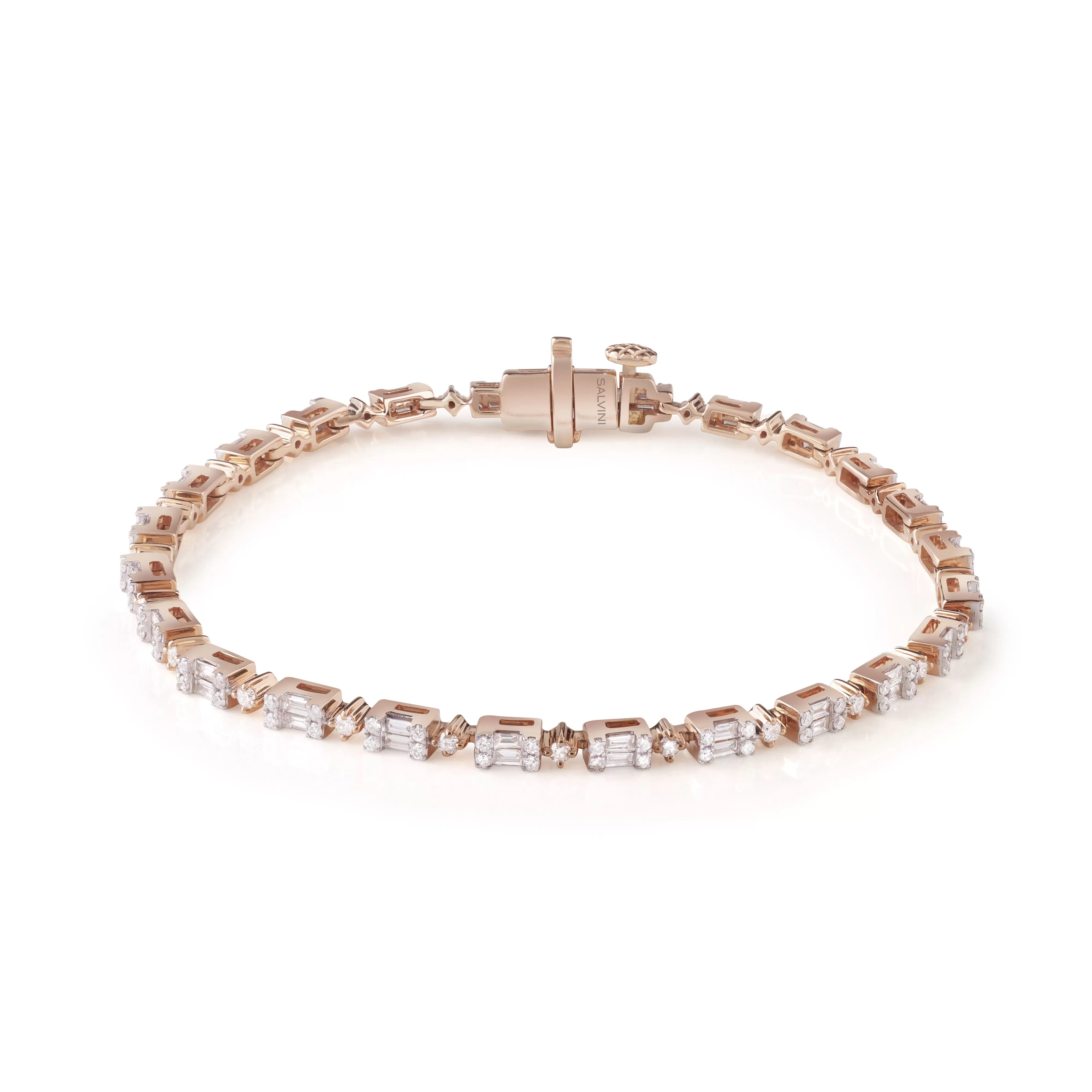 Salvini gioielli Bracciale in oro rosa con diamanti^ Anniversario | Bracciali