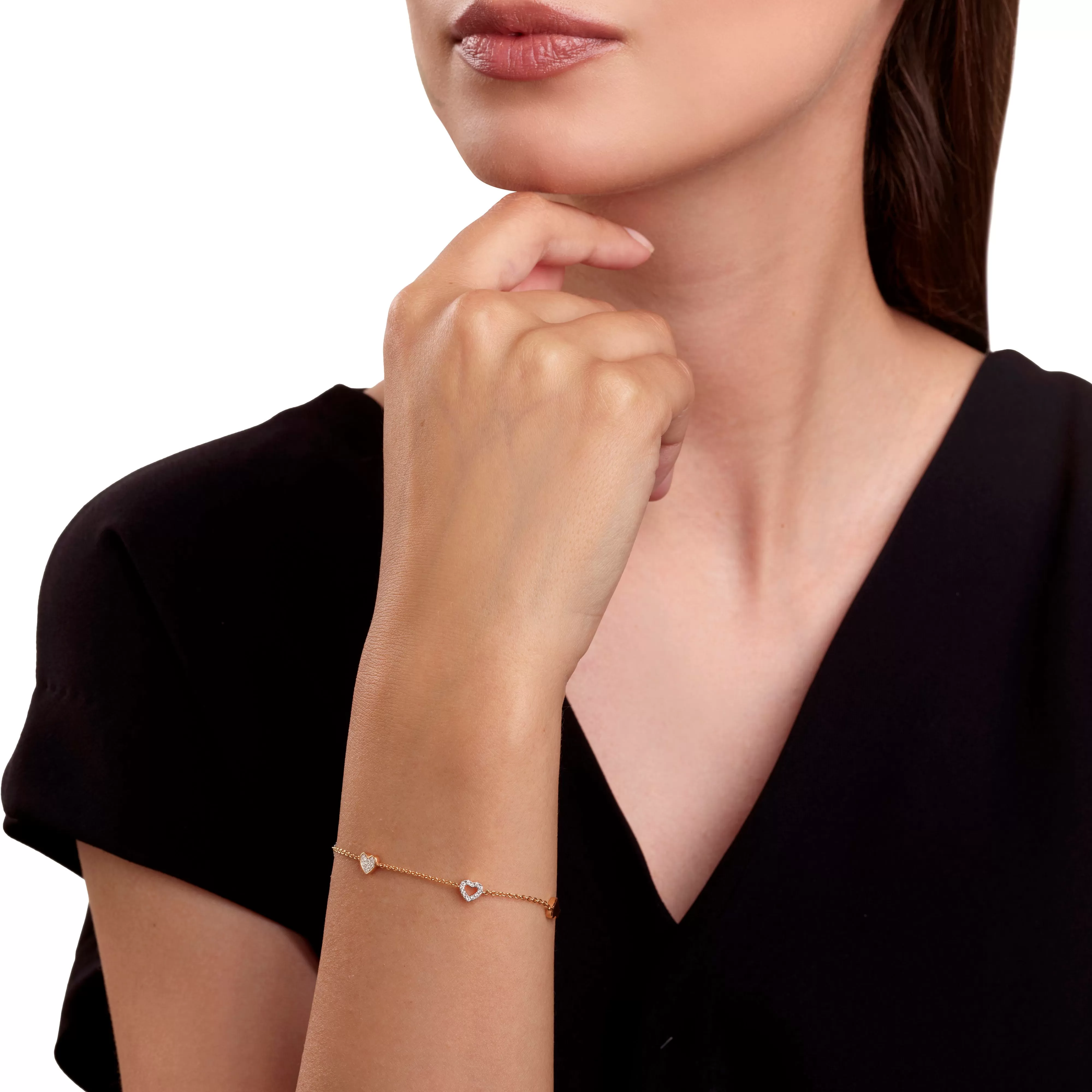 Salvini gioielli Bracciale in oro rosa con diamanti^ Bracciali | I Segni