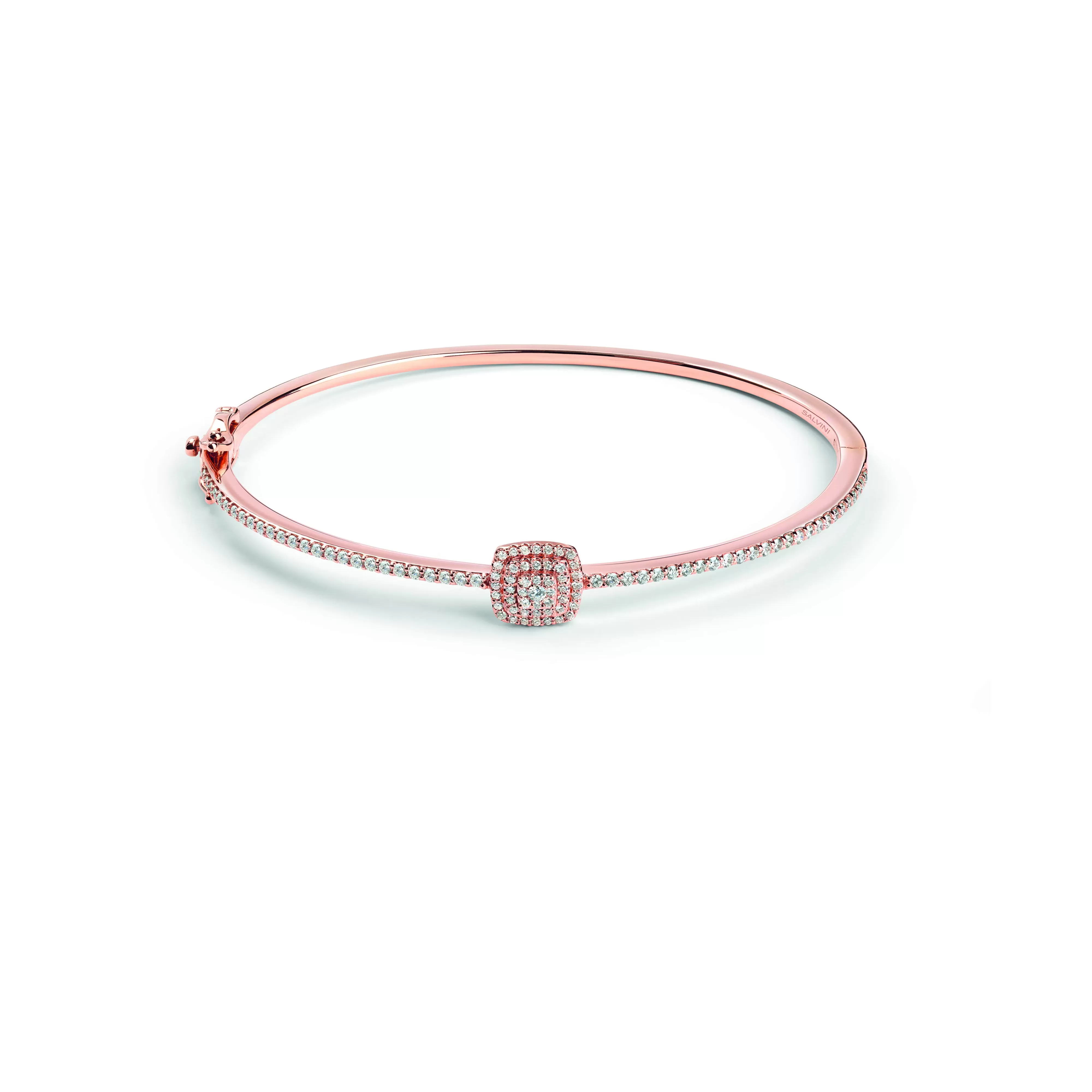 Salvini gioielli Bracciale in oro rosa con diamanti, 7.90 mm.^ Bracciali | Bagliori