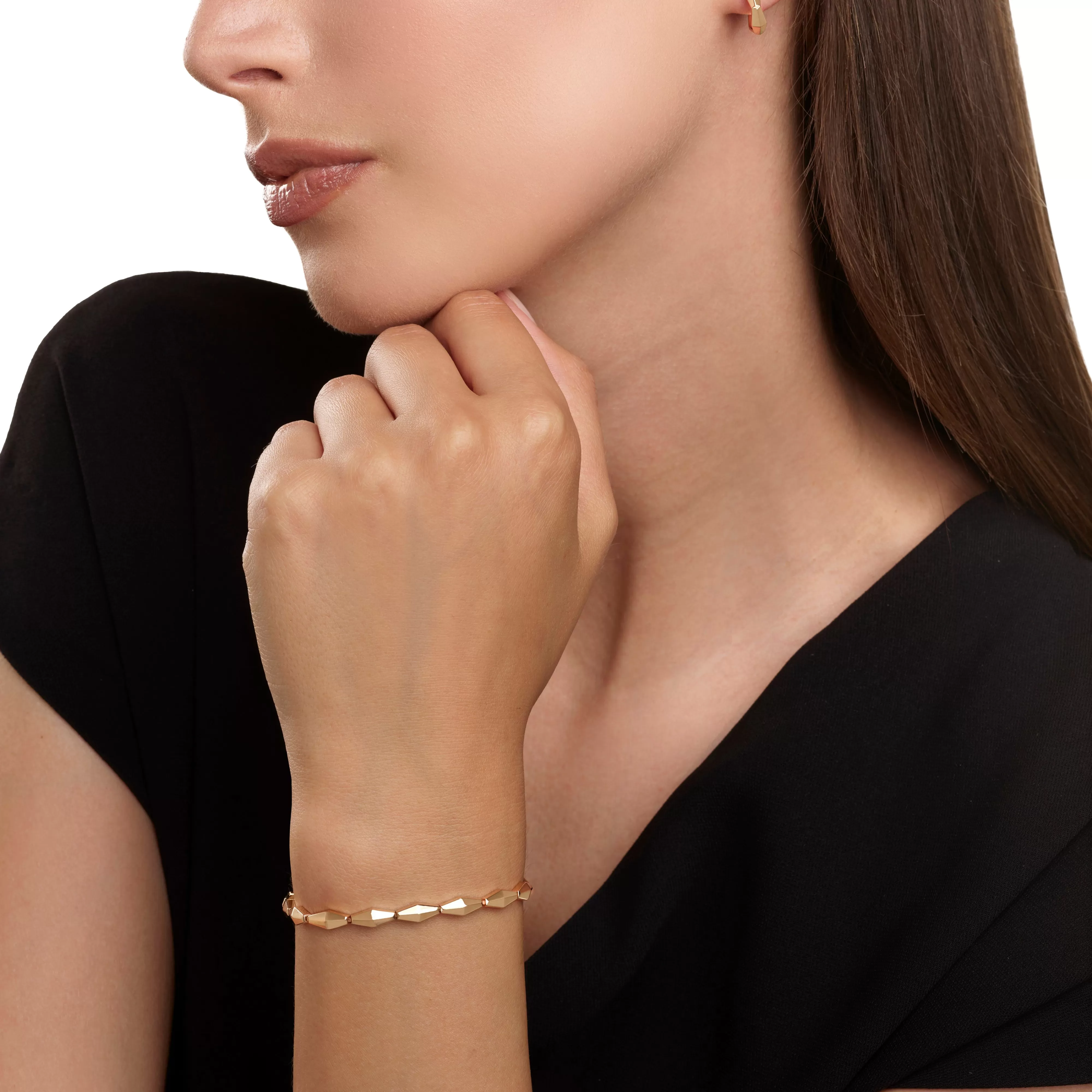 Salvini gioielli Bracciale in oro rosa con hybrid ceramic rossa^Uomo Eva | Uomo