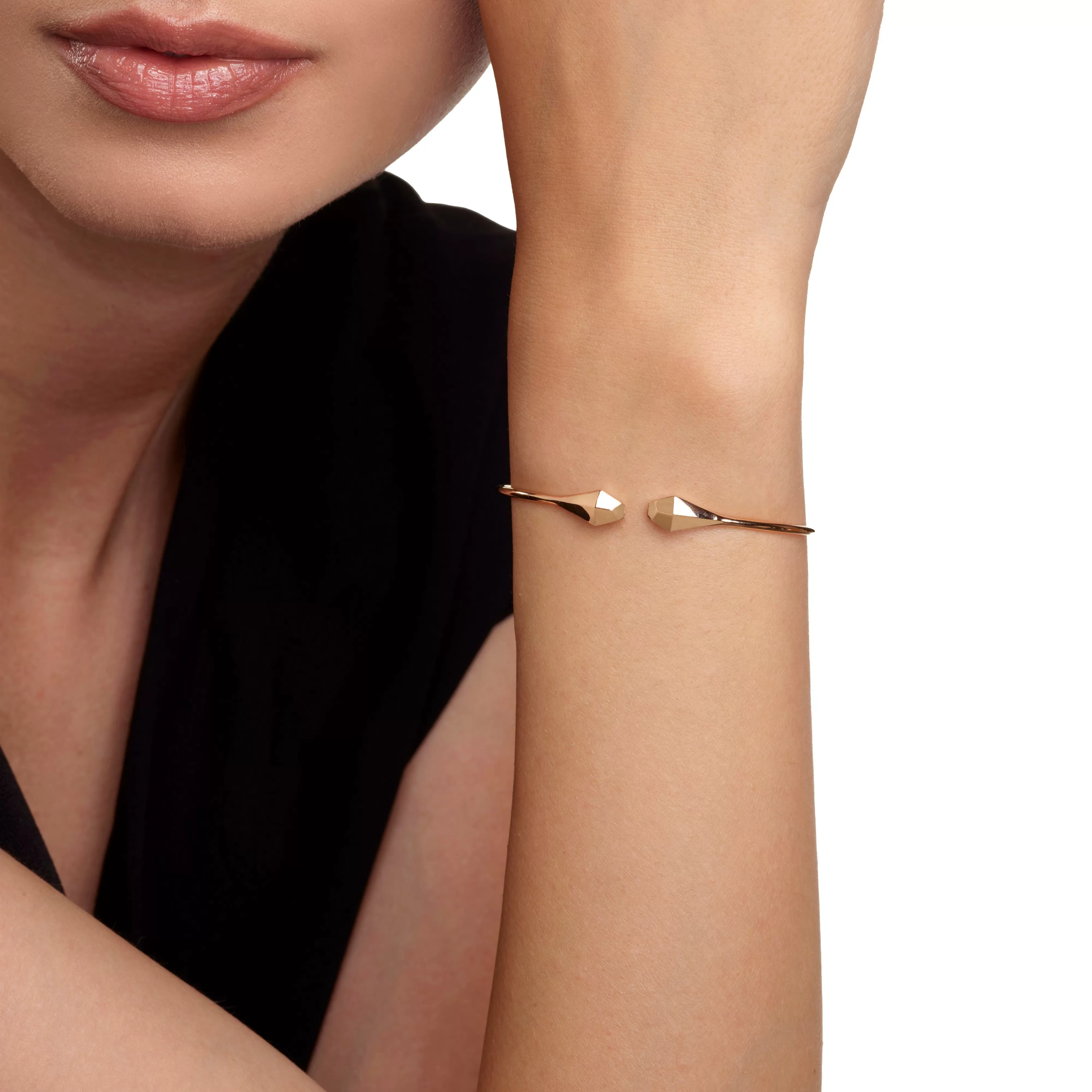 Salvini gioielli Bracciale in oro rosa con hybrid ceramic rossa^Uomo Bracciali | Eva