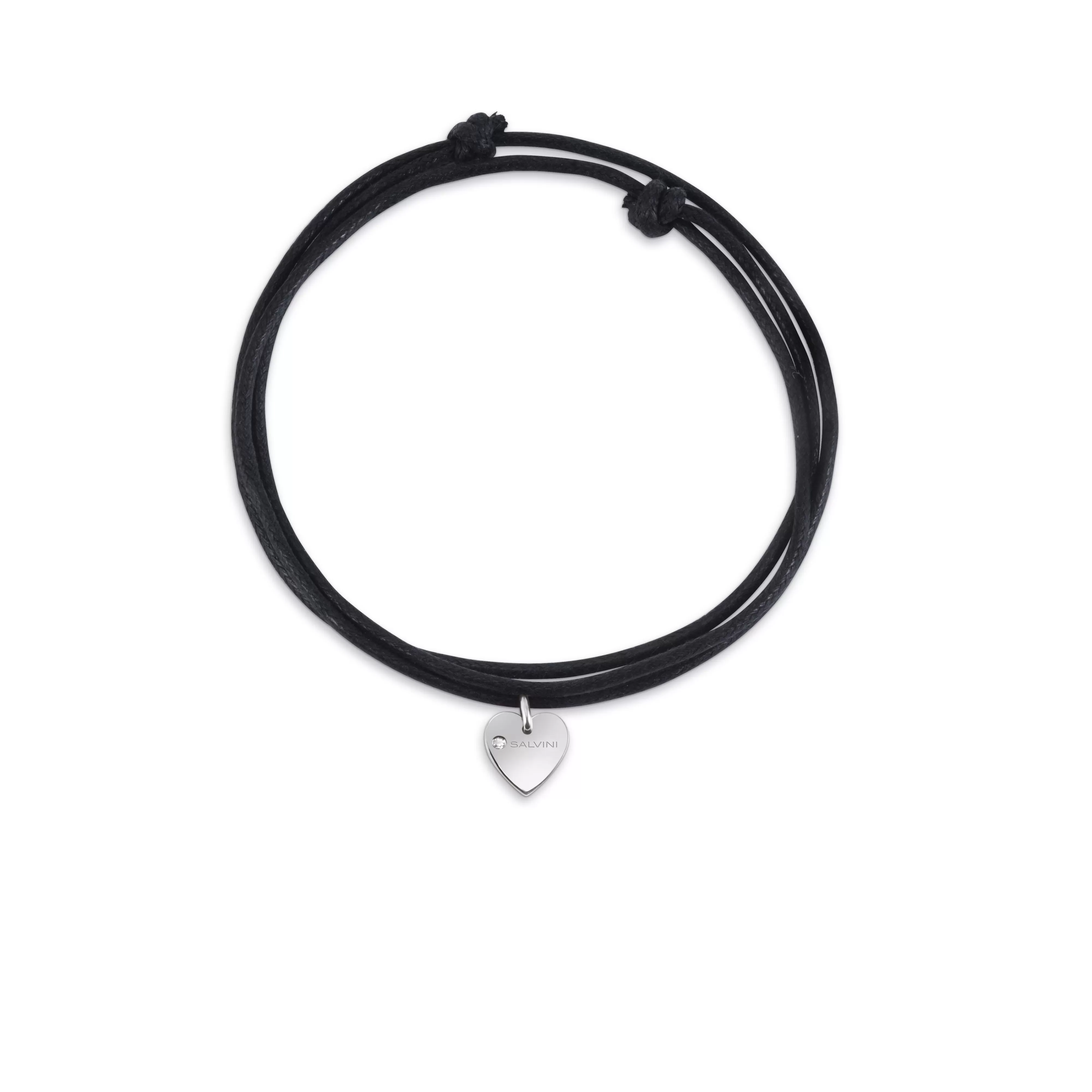 Salvini gioielli Charm in oro bianco 9 kt con diamante^ I Segni | Charms