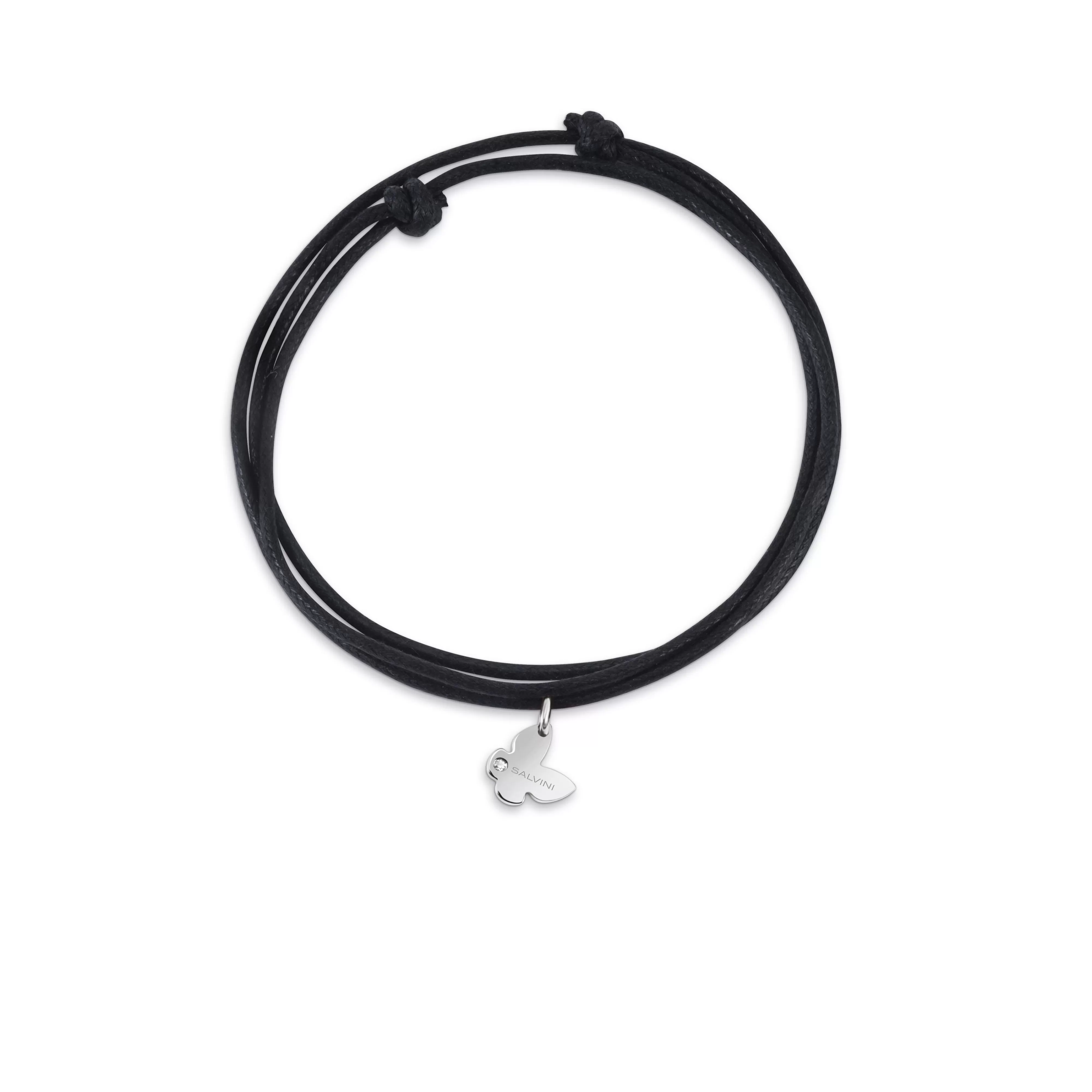 Salvini gioielli Charm in oro bianco 9 kt con diamante^ I Segni | Charms