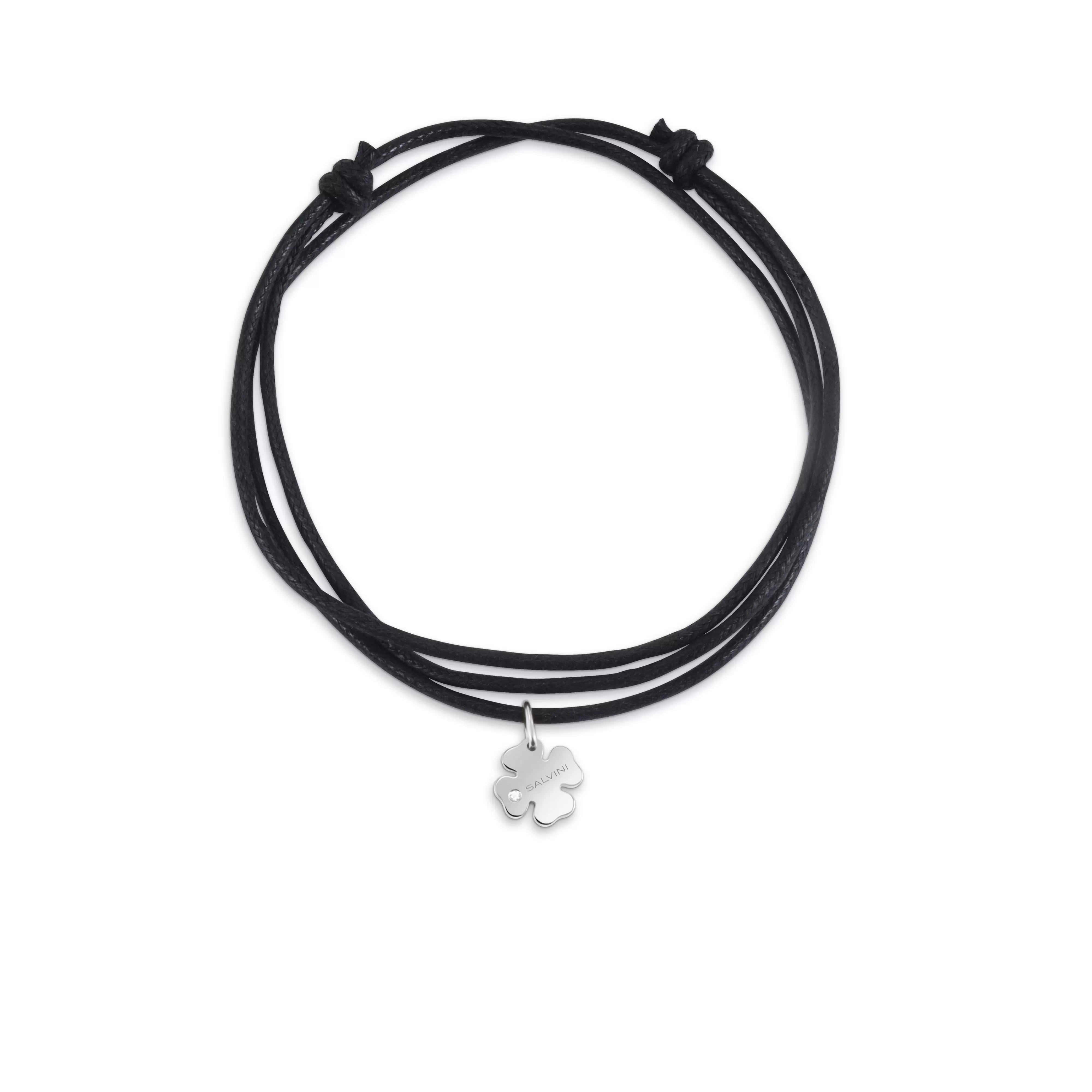 Salvini gioielli Charm in oro bianco 9 kt con diamante^ I Segni | Charms