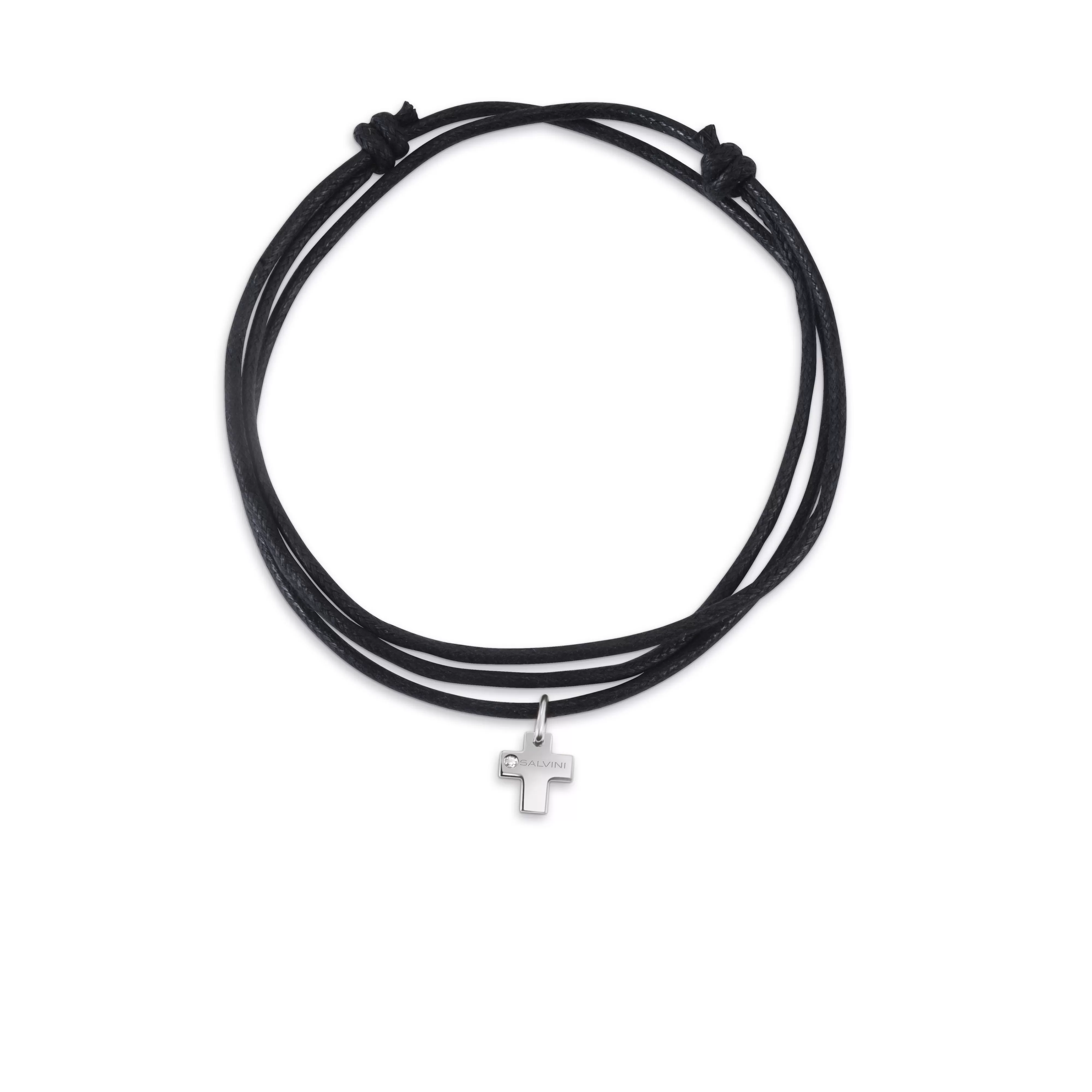 Salvini gioielli Charm in oro bianco 9 kt con diamante^ I Segni | Charms