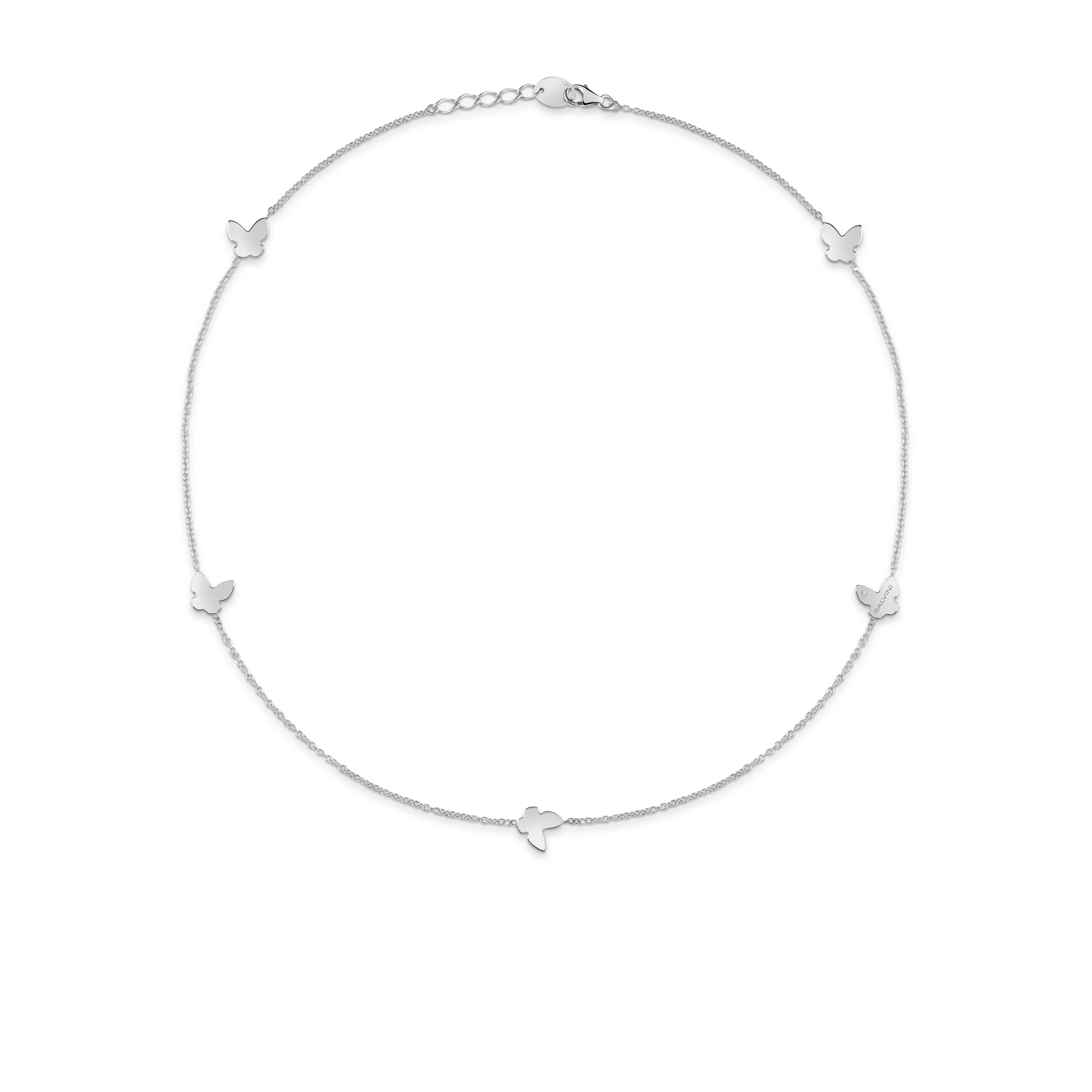 Salvini gioielli Collana in oro bianco 9 kt con diamante^ Anniversario | Collane