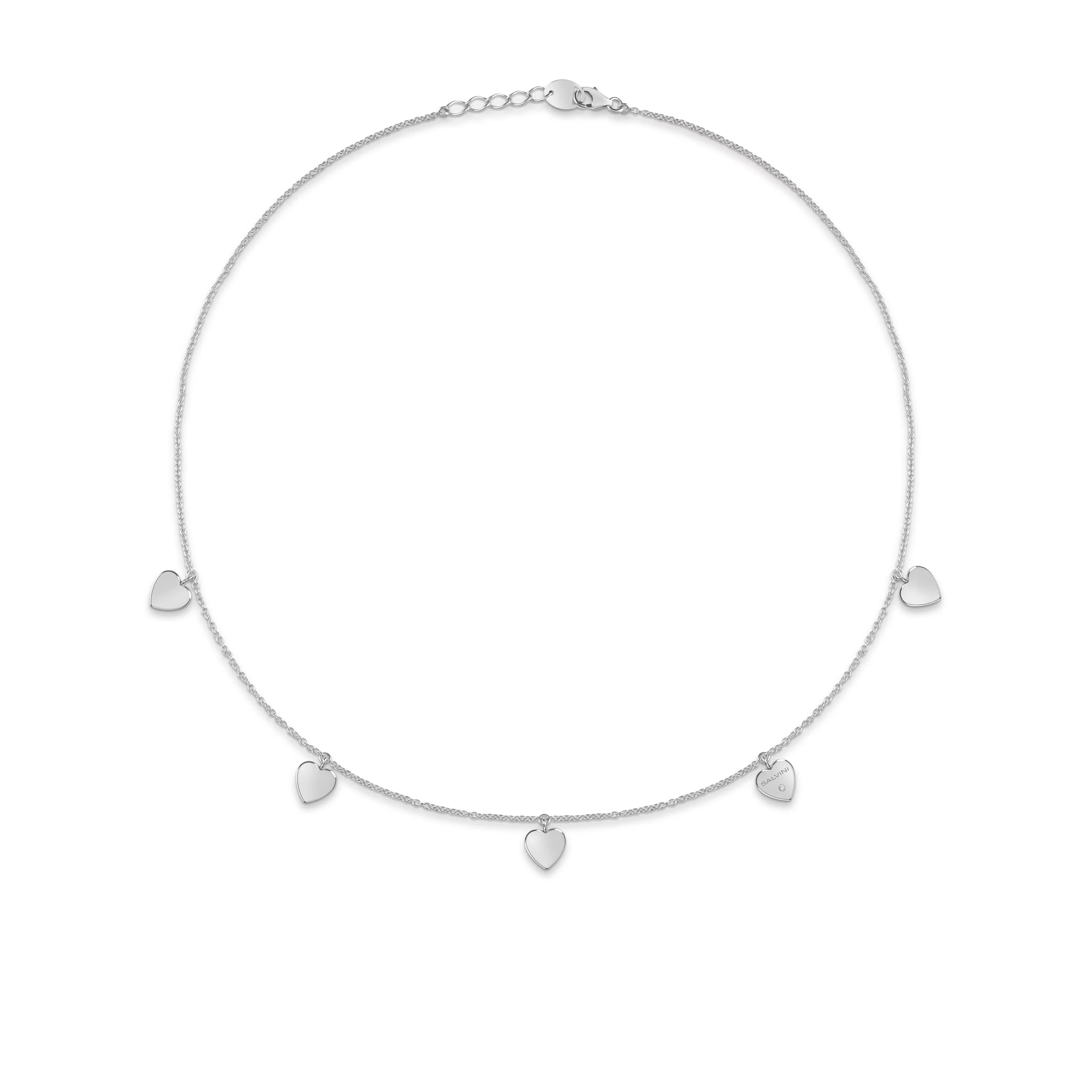 Salvini gioielli Collana in oro bianco 9 kt con diamante^ Anniversario | I Segni