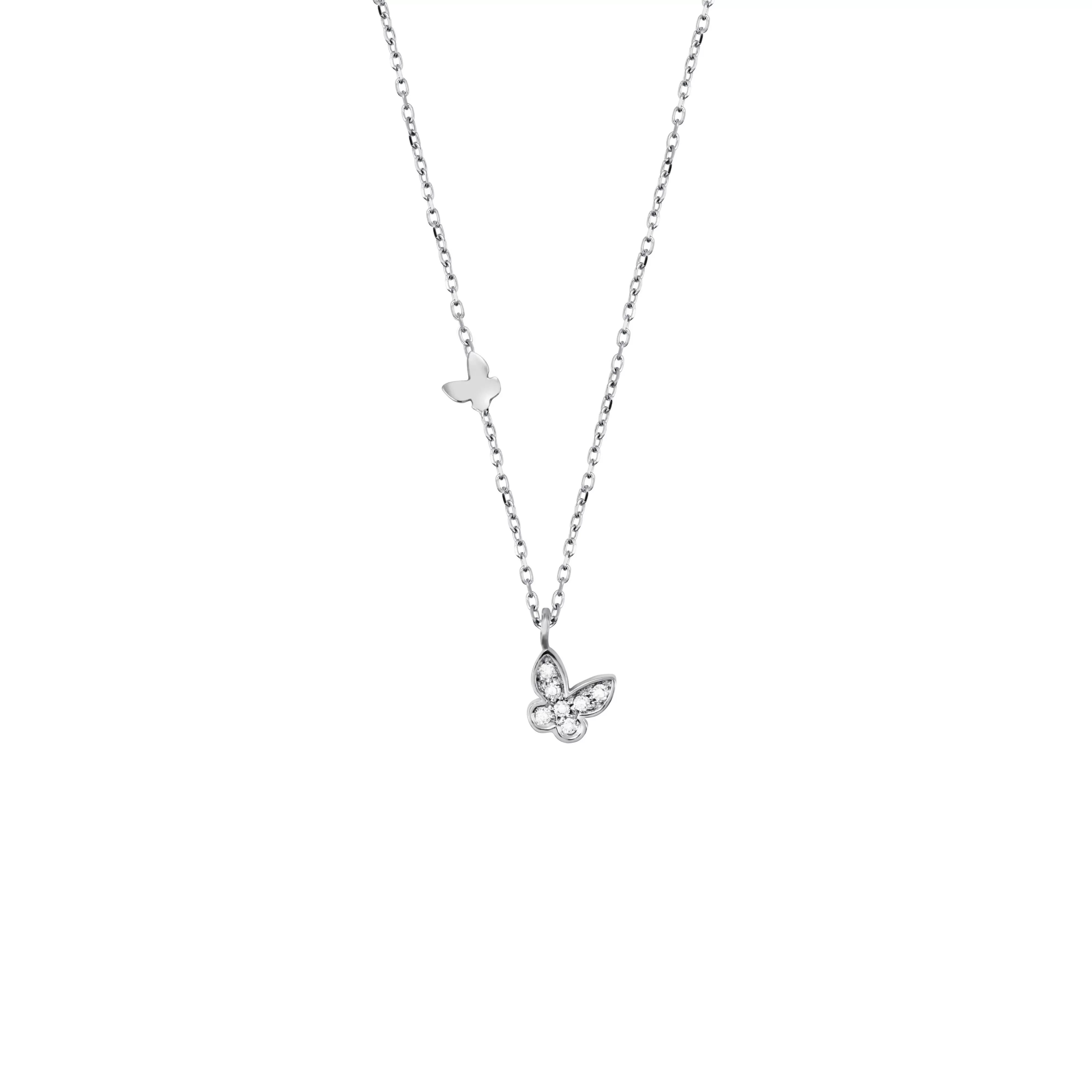 Salvini gioielli Collana in oro bianco 9 kt con diamanti^ Be Happy | Collane