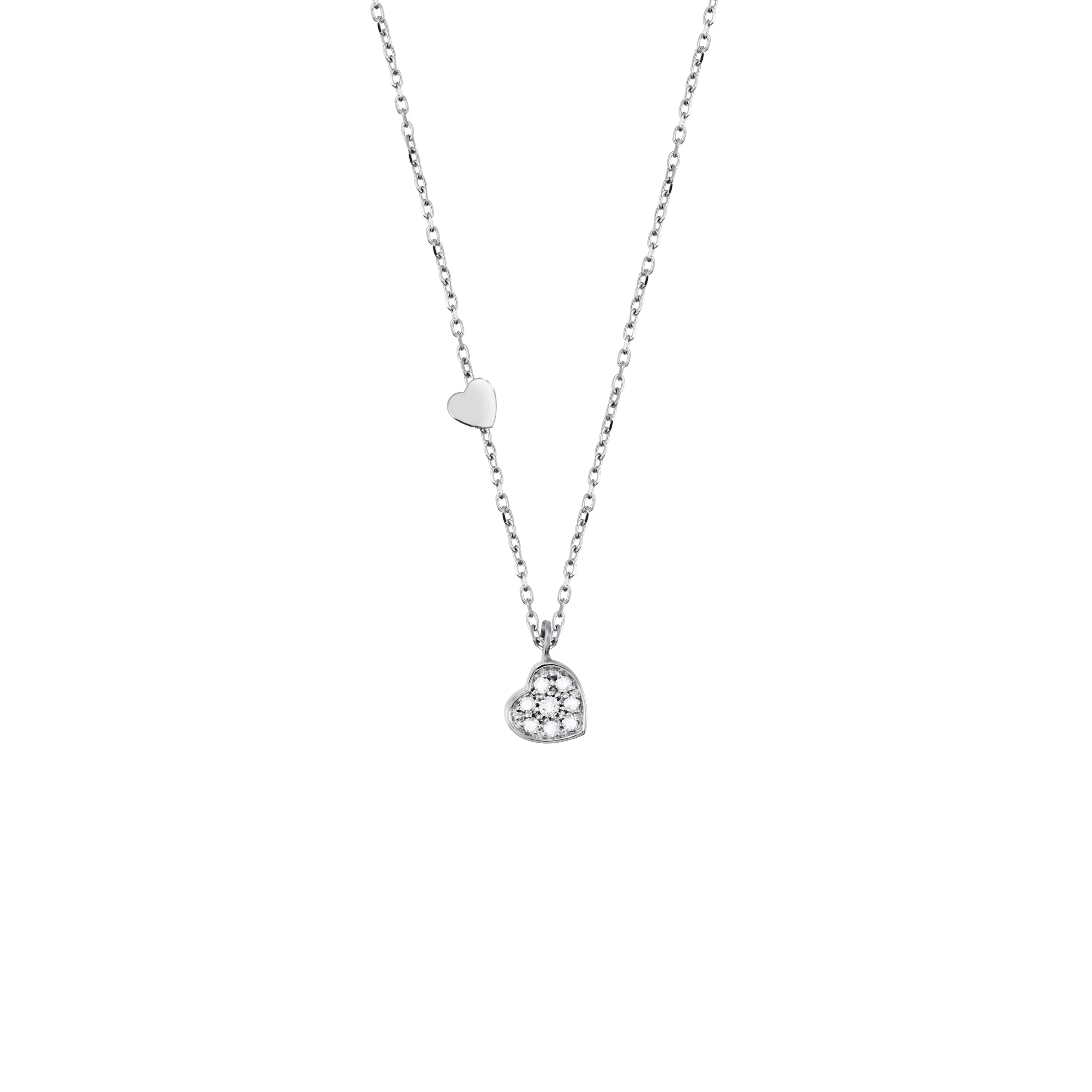 Salvini gioielli Collana in oro bianco 9 kt con diamanti^ Be Happy | Collane