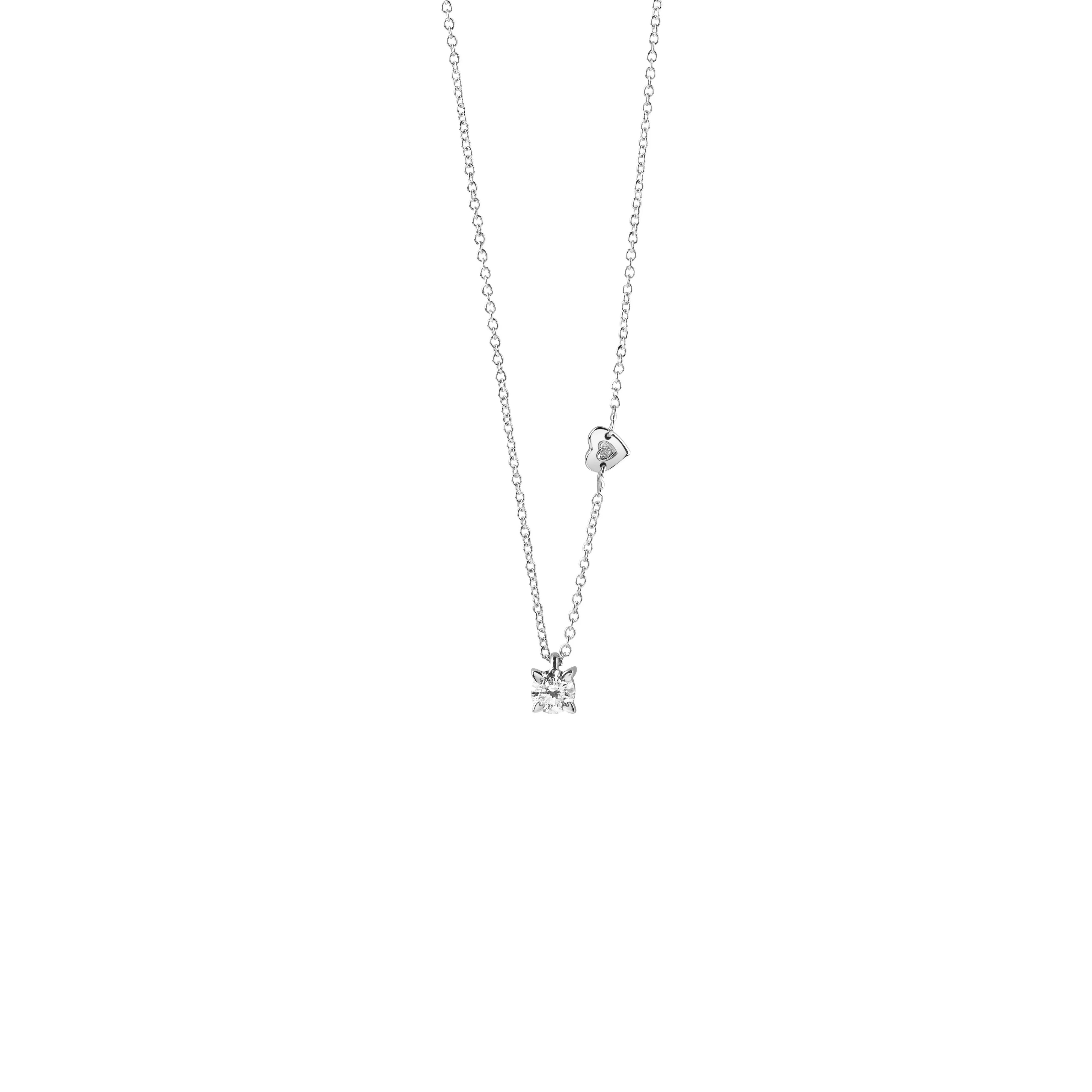 Salvini gioielli Collana in oro bianco con diamante, colore F, purezza SI^ Tutte Le Collezioni | Collane