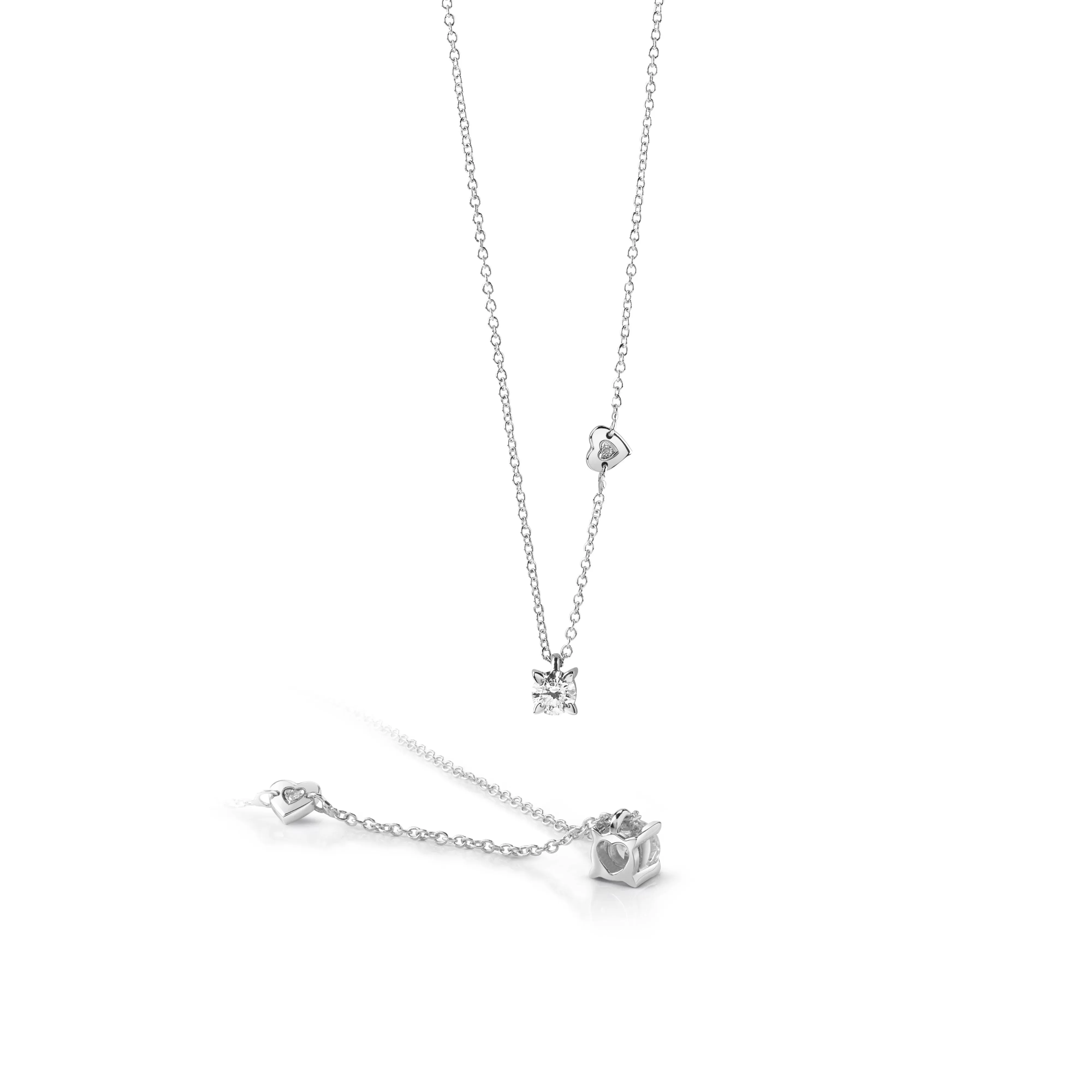 Salvini gioielli Collana in oro bianco con diamante, colore F, purezza SI^ Tutte Le Collezioni | Collane