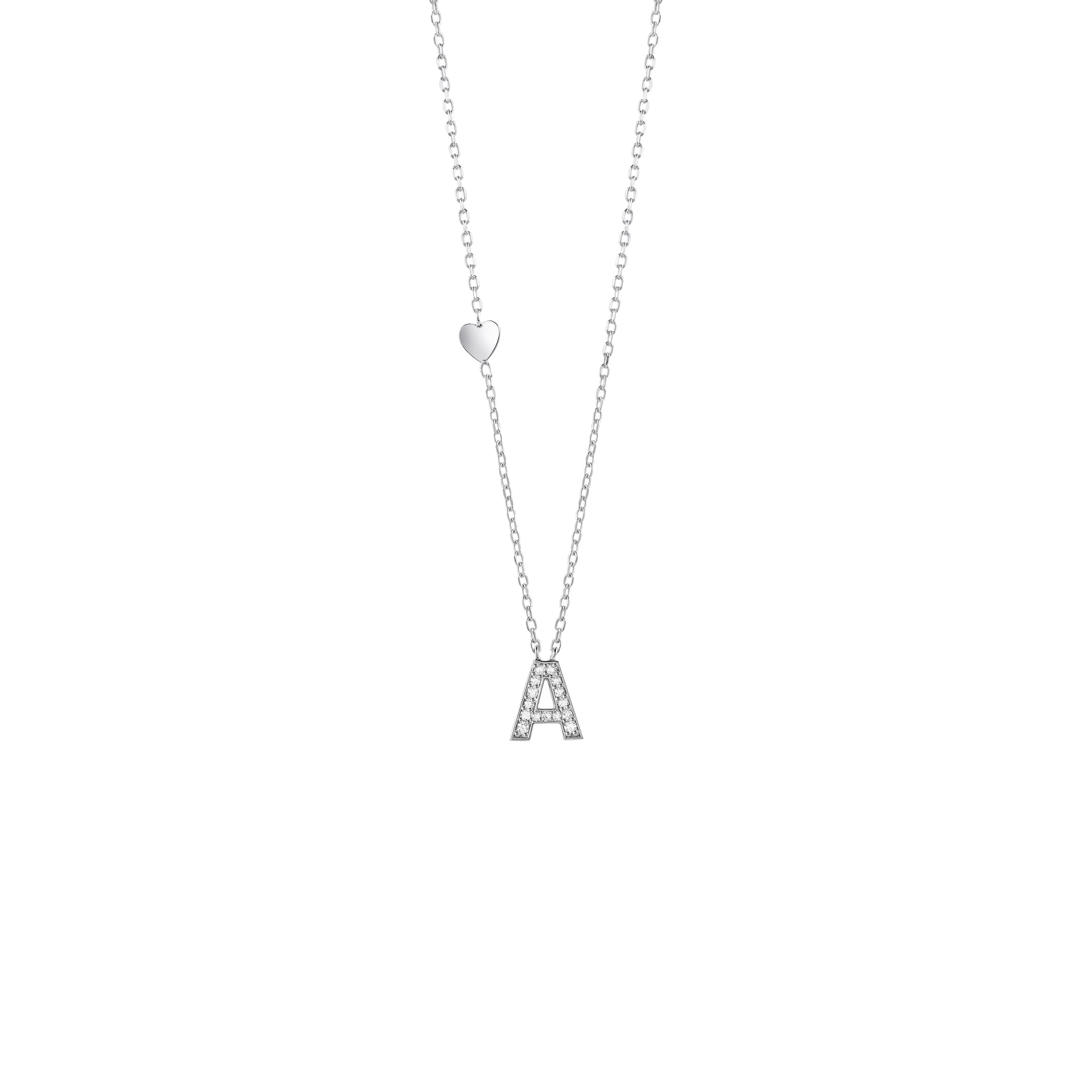 Salvini gioielli Collana in oro bianco con diamanti^ Be Happy | Collane