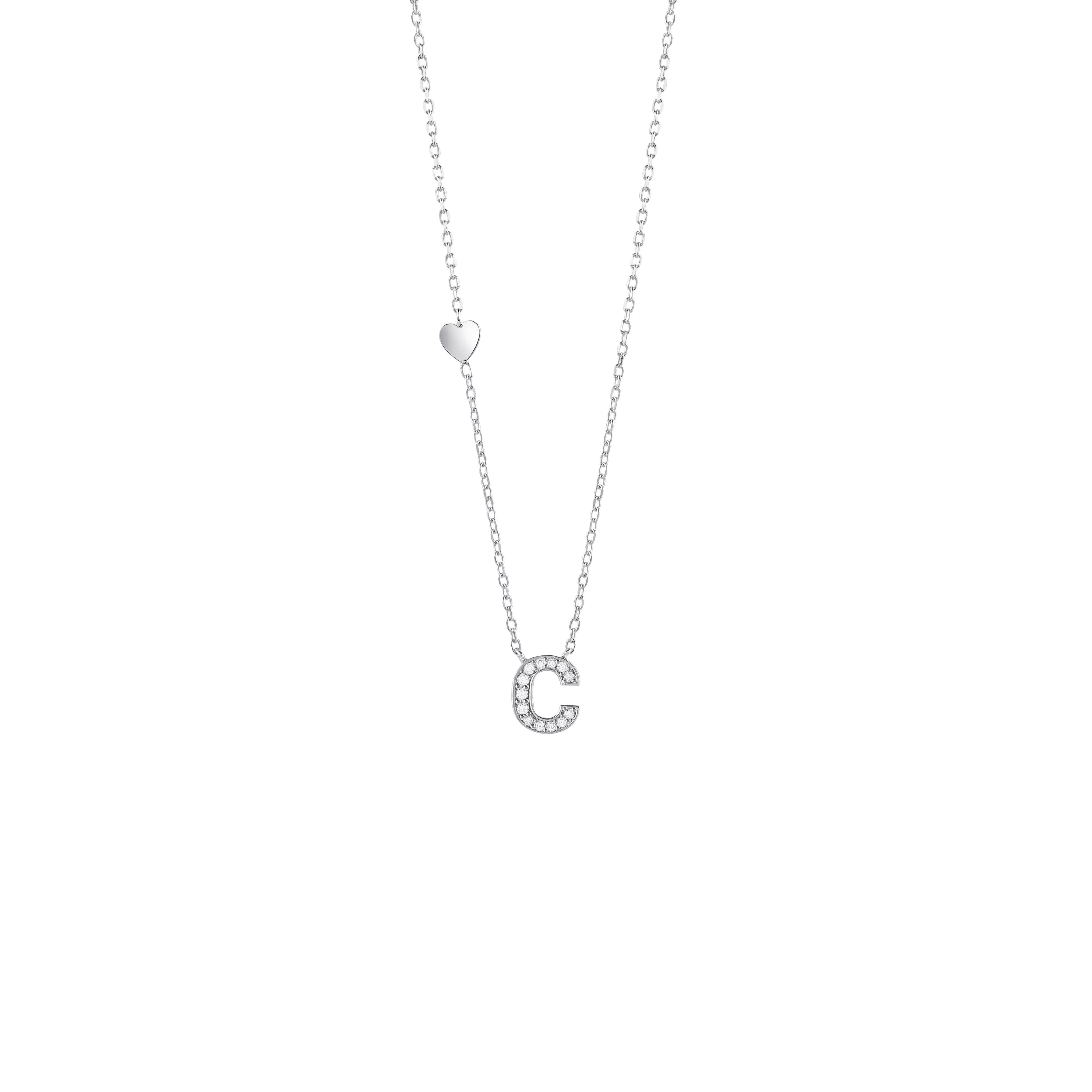 Salvini gioielli Collana in oro bianco con diamanti^ Be Happy | Collane