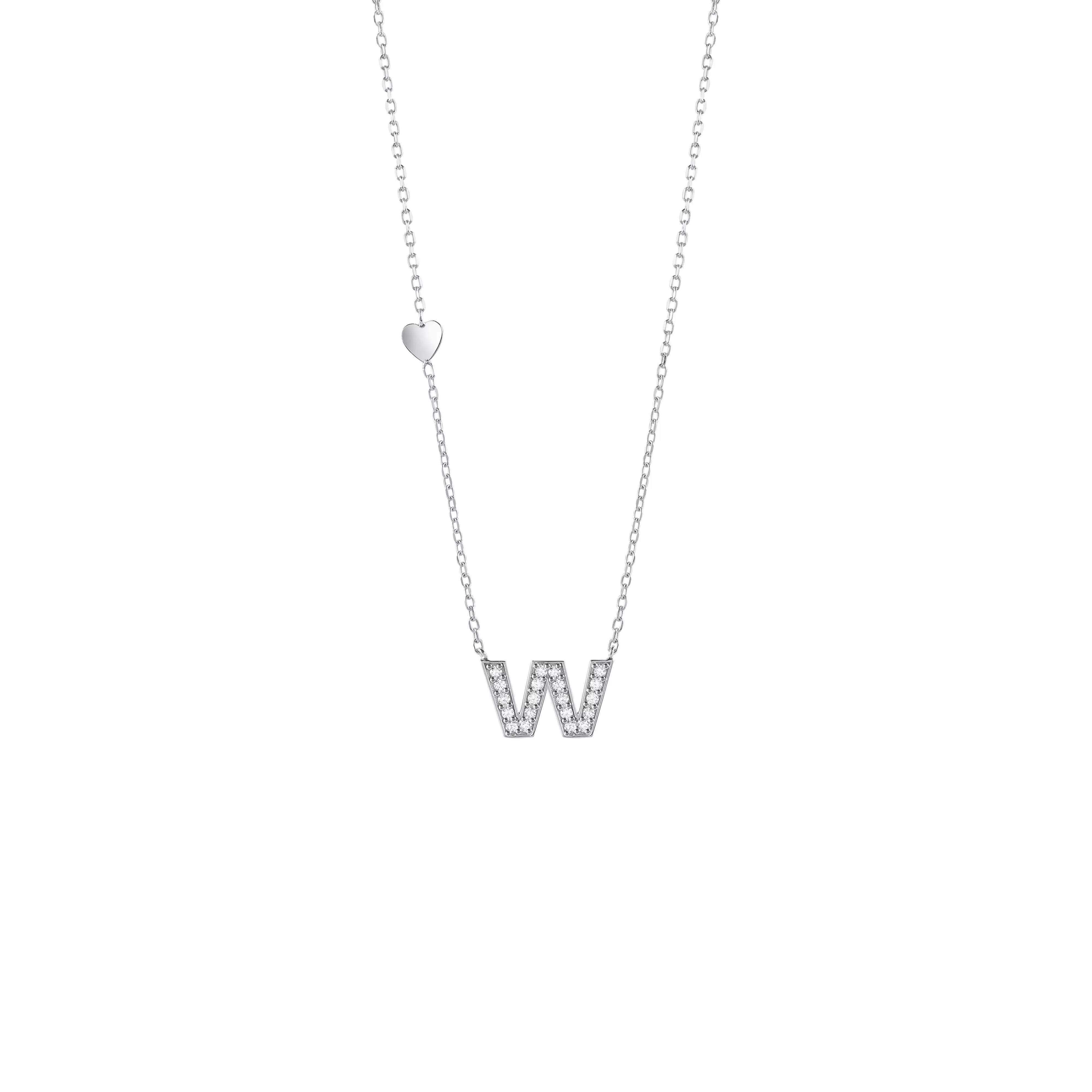 Salvini gioielli Collana in oro bianco con diamanti^ Be Happy | Collane