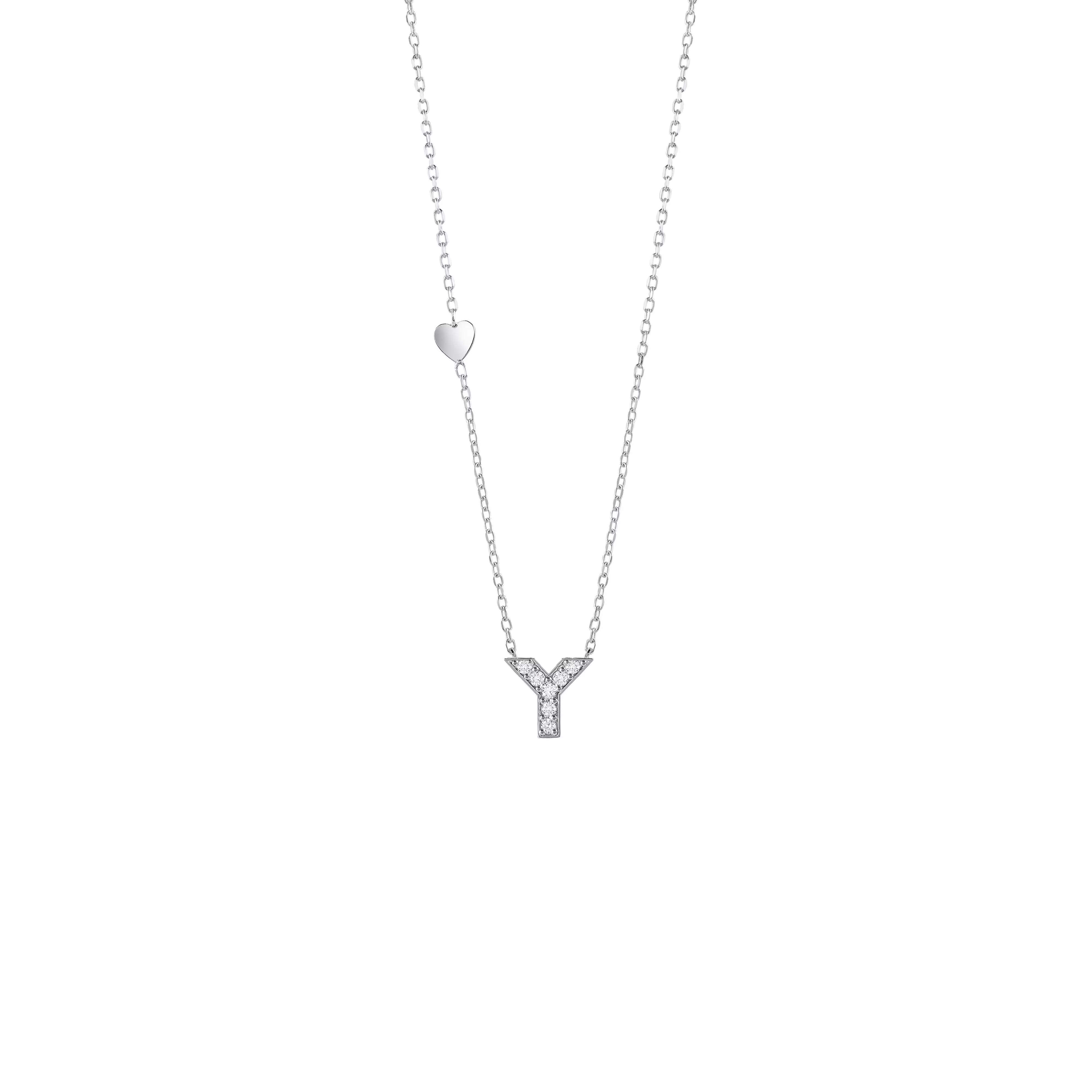Salvini gioielli Collana in oro bianco con diamanti^ Be Happy | Collane