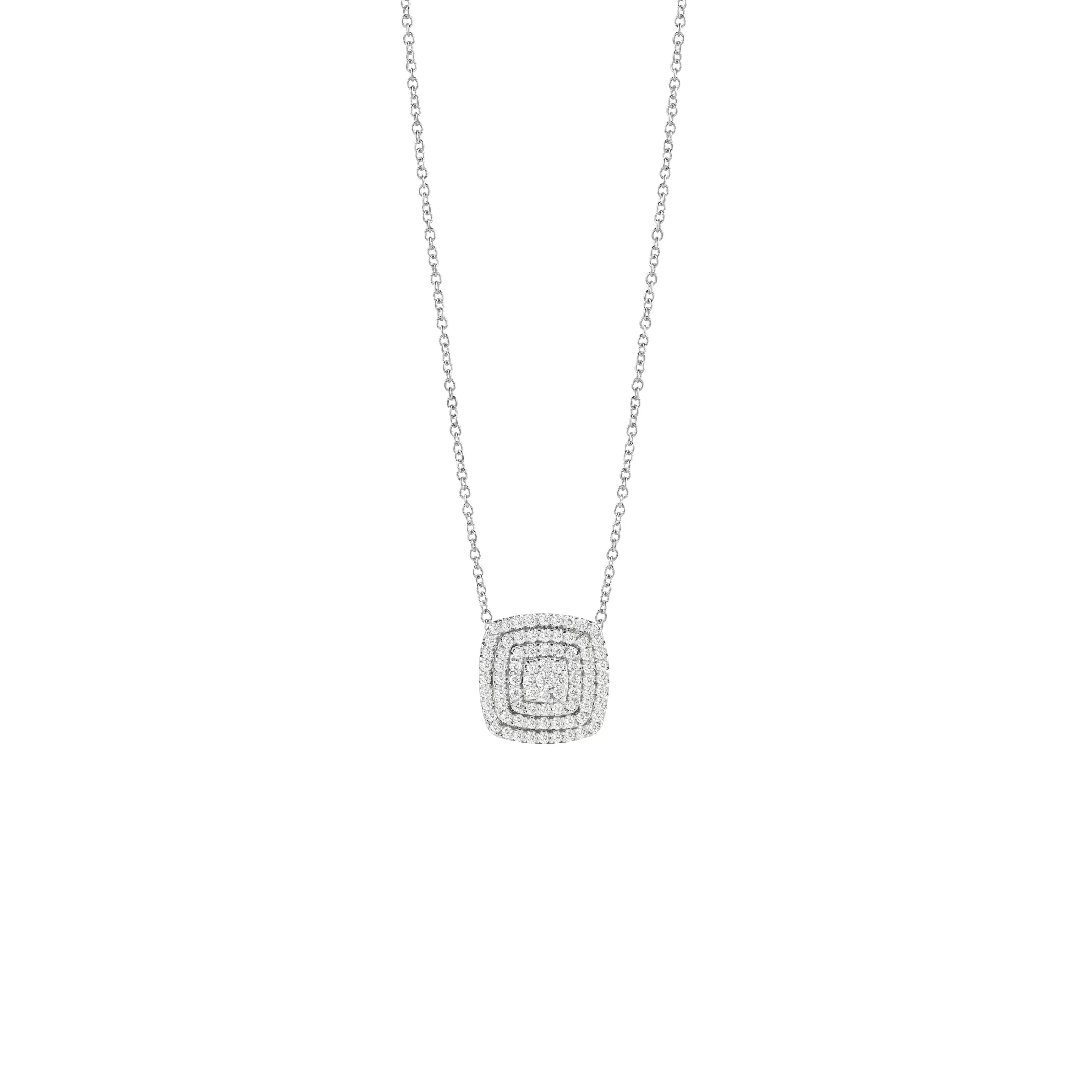 Salvini gioielli Collana in oro bianco con diamanti, 12.00 mm.^ Bagliori | Collane