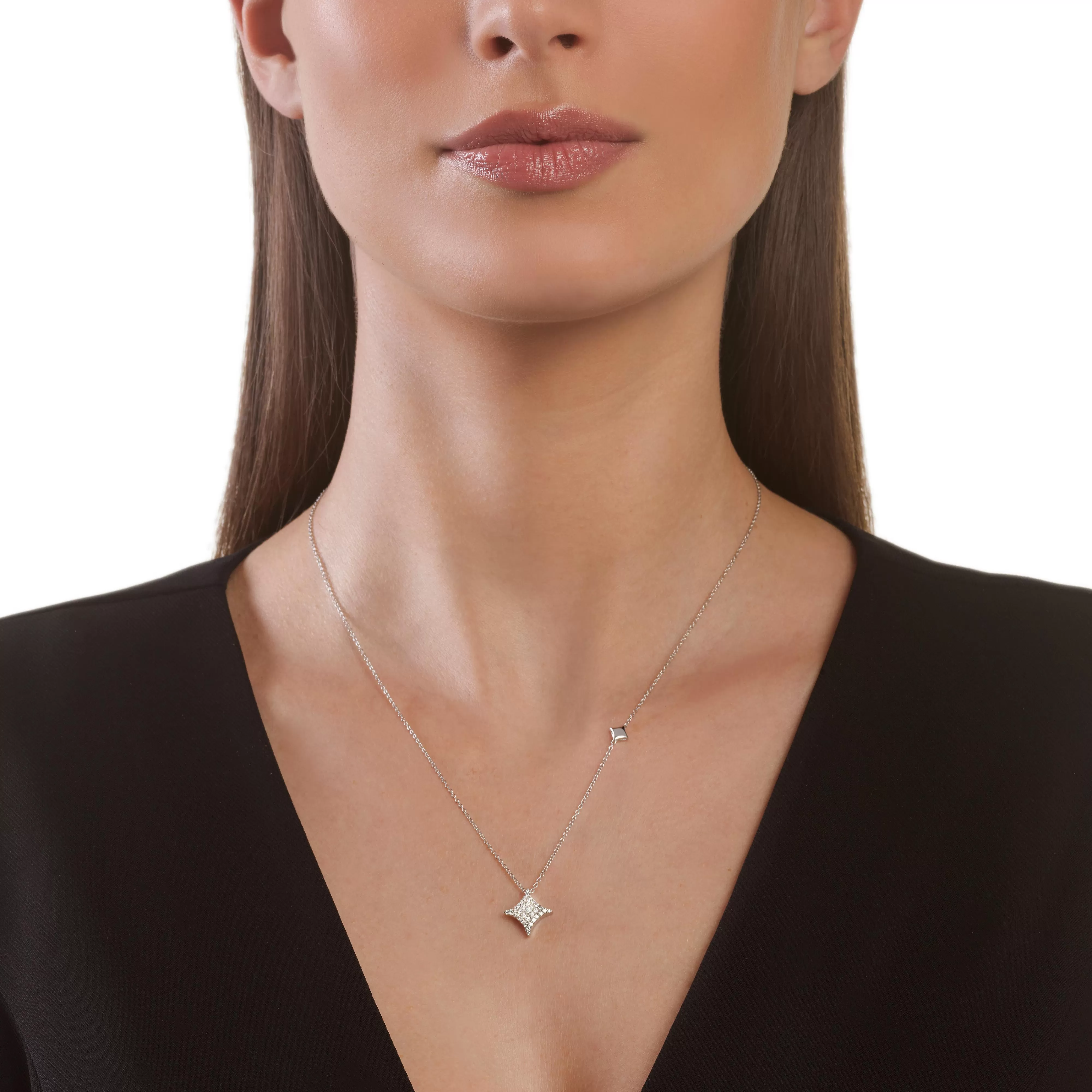 Salvini gioielli Collana in oro bianco con diamanti^ Collane | Luce