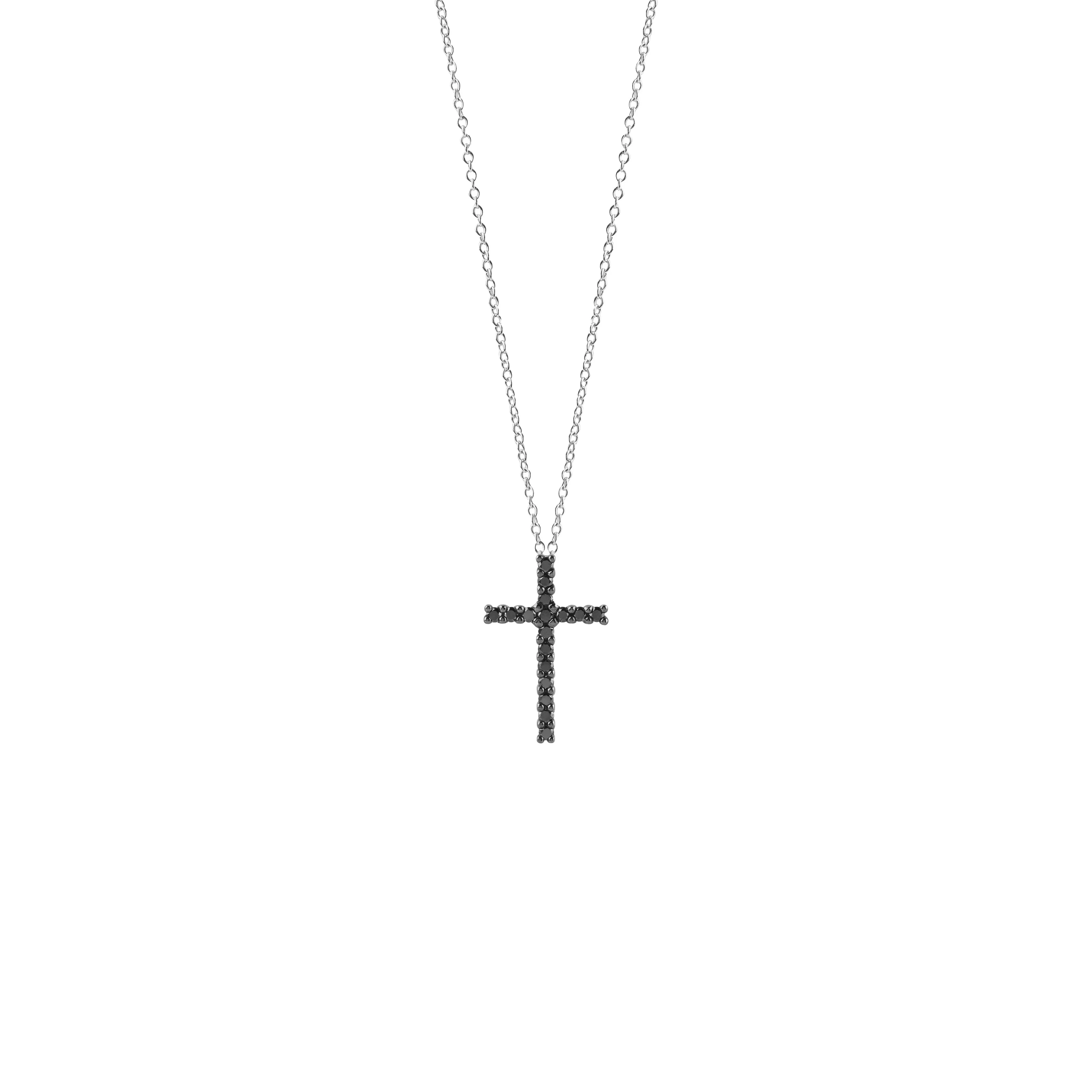 Salvini gioielli Collana in oro bianco con diamanti black^ Collane | Virginia