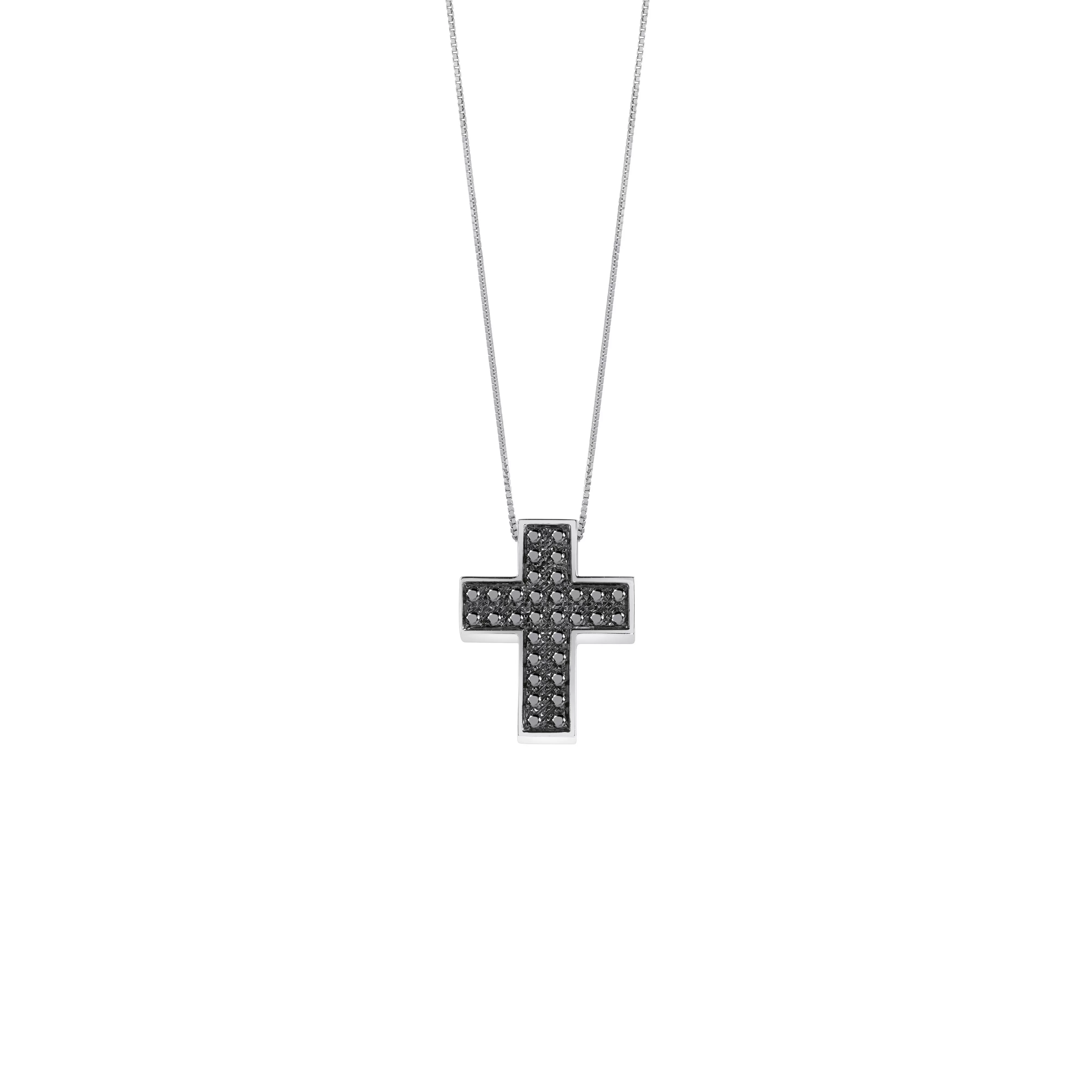 Salvini gioielli Collana in oro bianco con diamanti black^ Anniversario | Collane