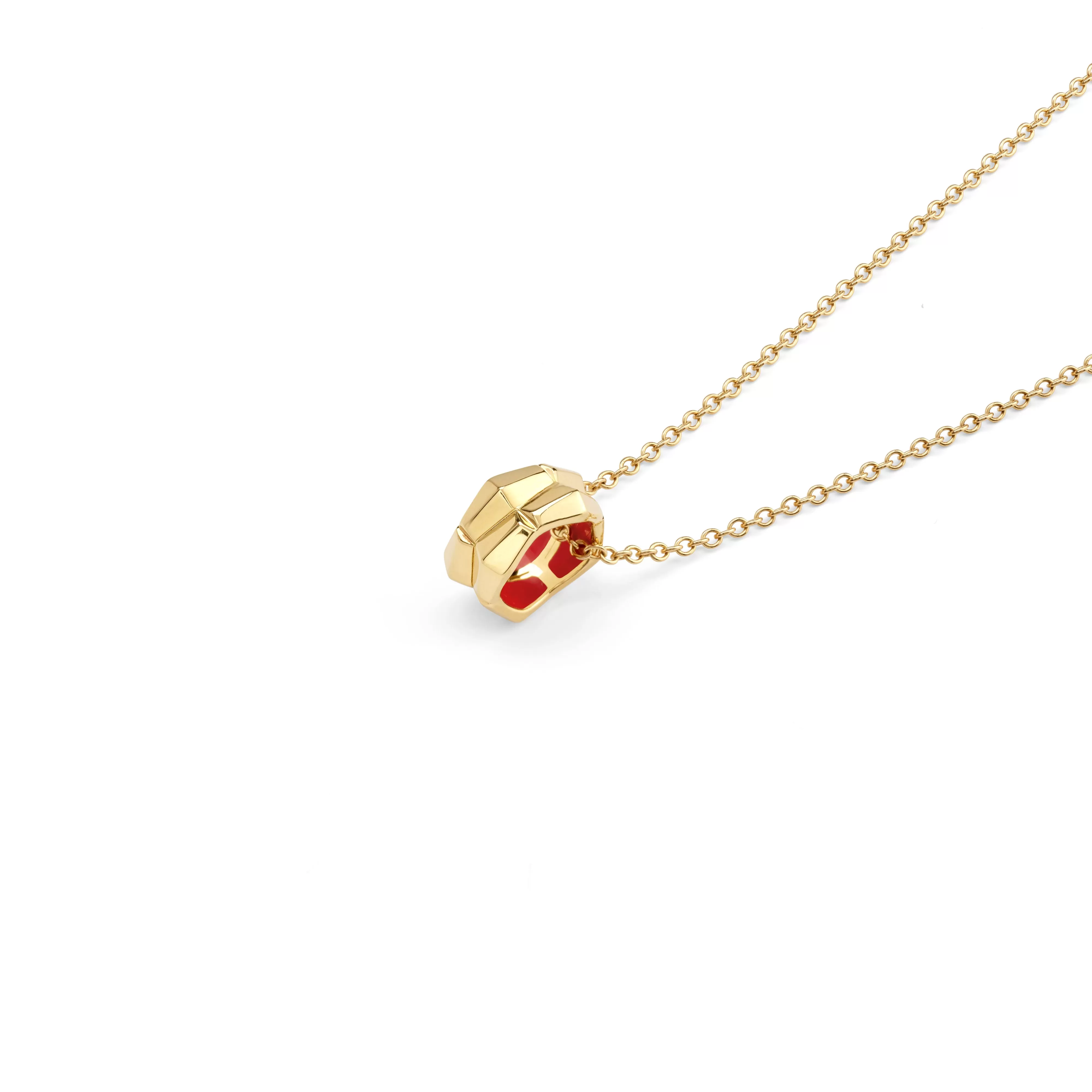 Salvini gioielli Collana in oro giallo con hybrid ceramic rossa^Uomo Collane | Eva