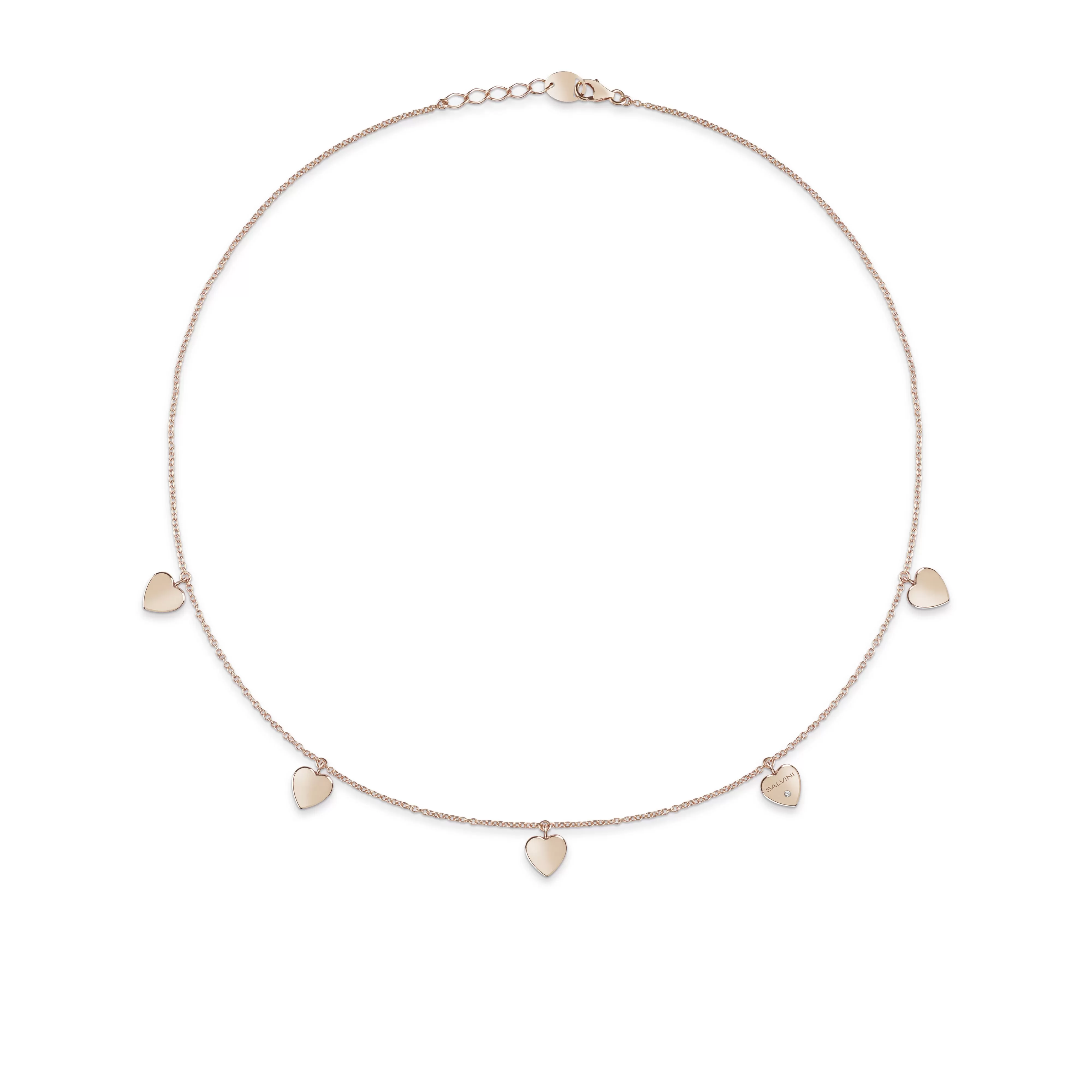 Salvini gioielli Collana in oro rosa 9 kt con diamante^ Anniversario | Collane