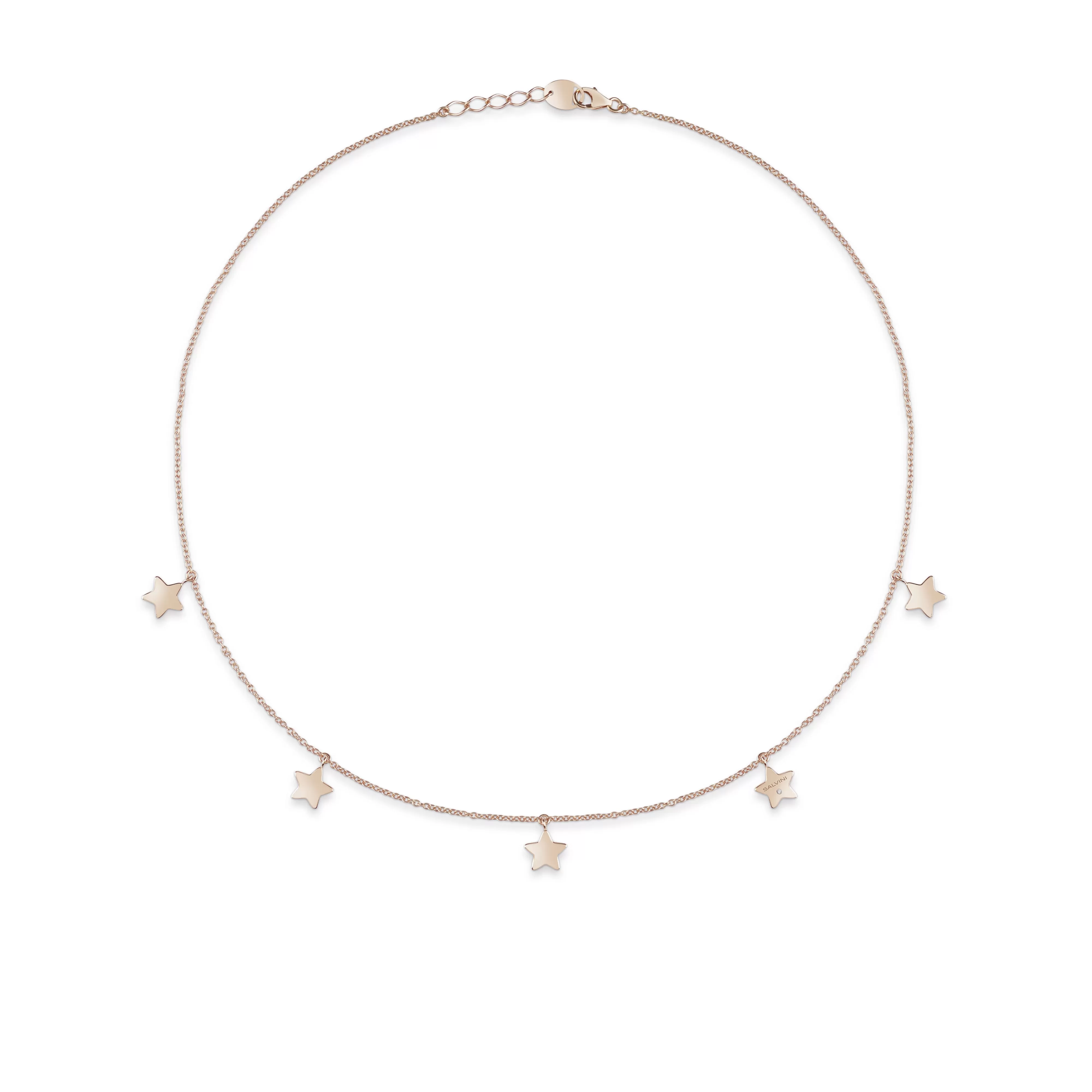 Salvini gioielli Collana in oro rosa 9 kt con diamante^ Anniversario | Collane