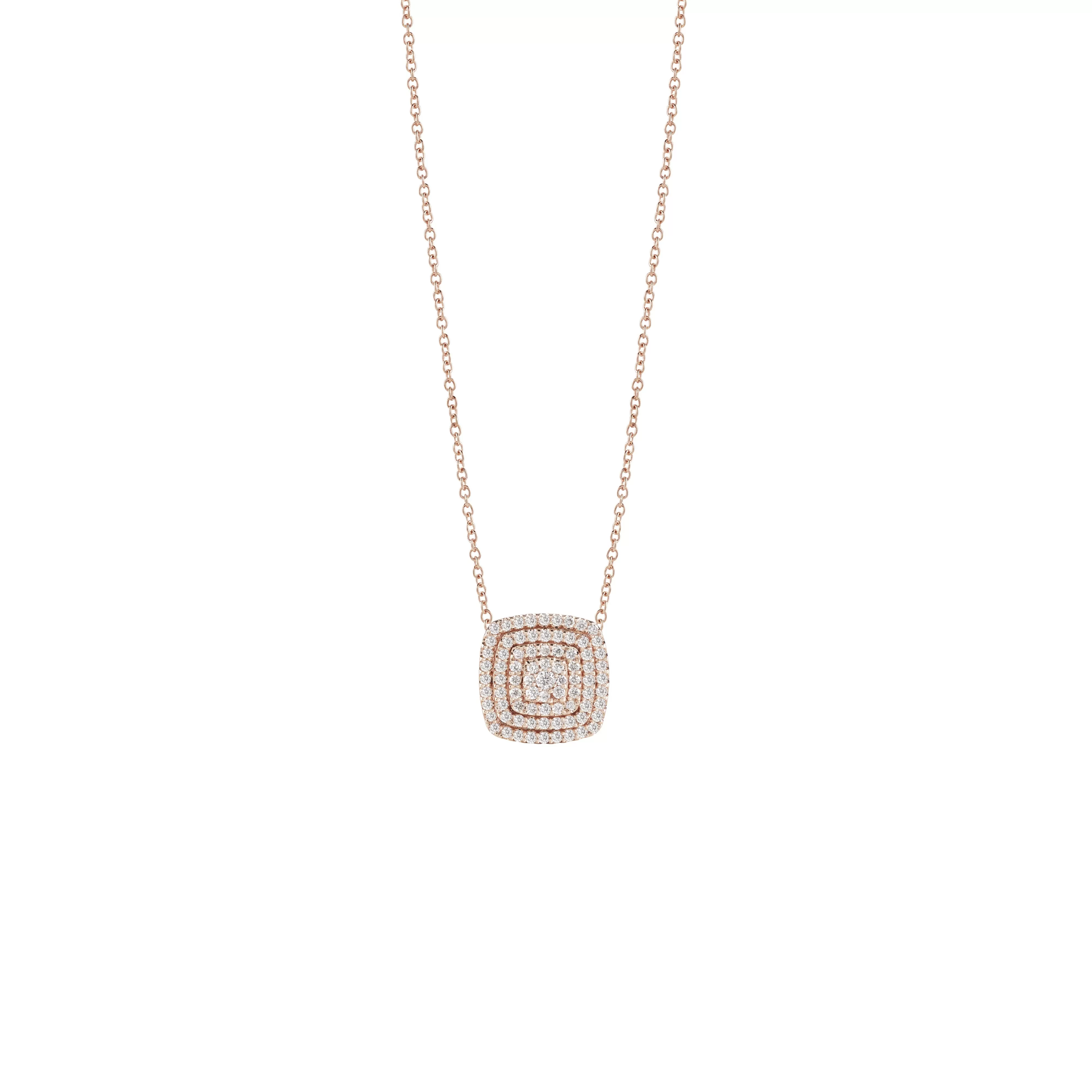 Salvini gioielli Collana in oro rosa con diamanti, 12.00 mm.^ Collane | Bagliori