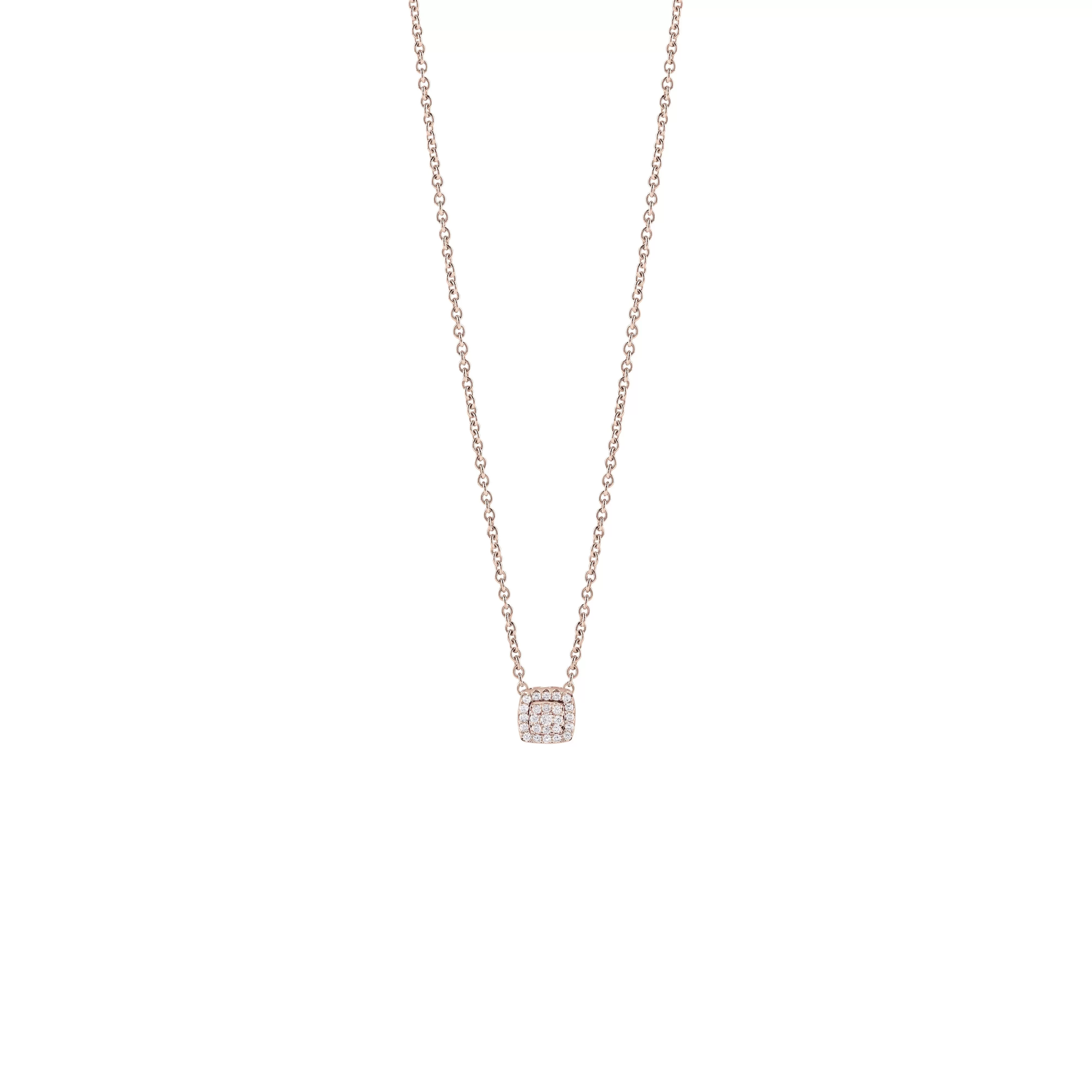 Salvini gioielli Collana in oro rosa con diamanti, 12.00 mm.^ Collane | Bagliori