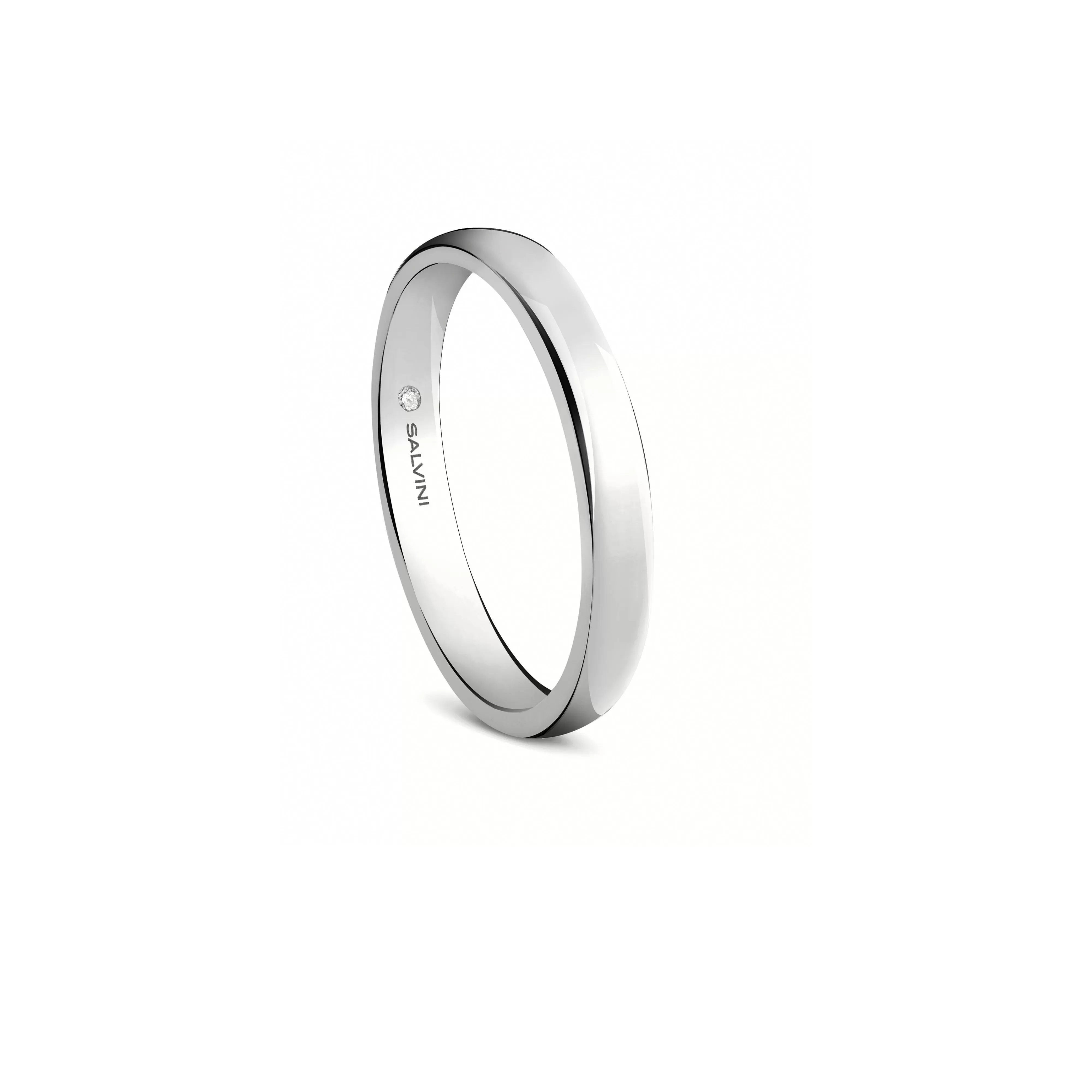 Salvini gioielli Fede nuziale in oro bianco, 2.70 mm.^Uomo Matrimonio | Uomo
