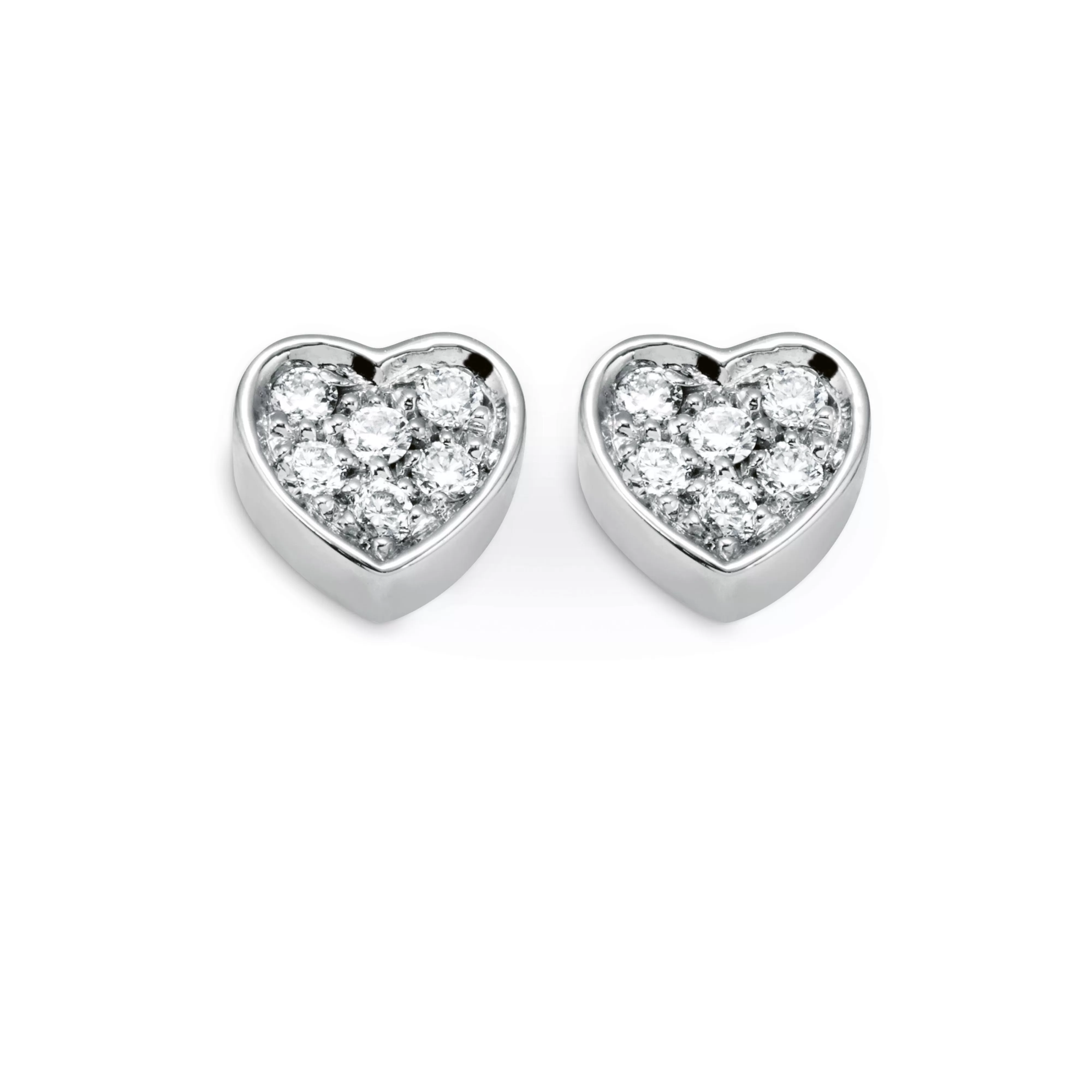 Salvini gioielli Orecchini in oro bianco 9 kt con diamanti^ Be Happy | Orecchini