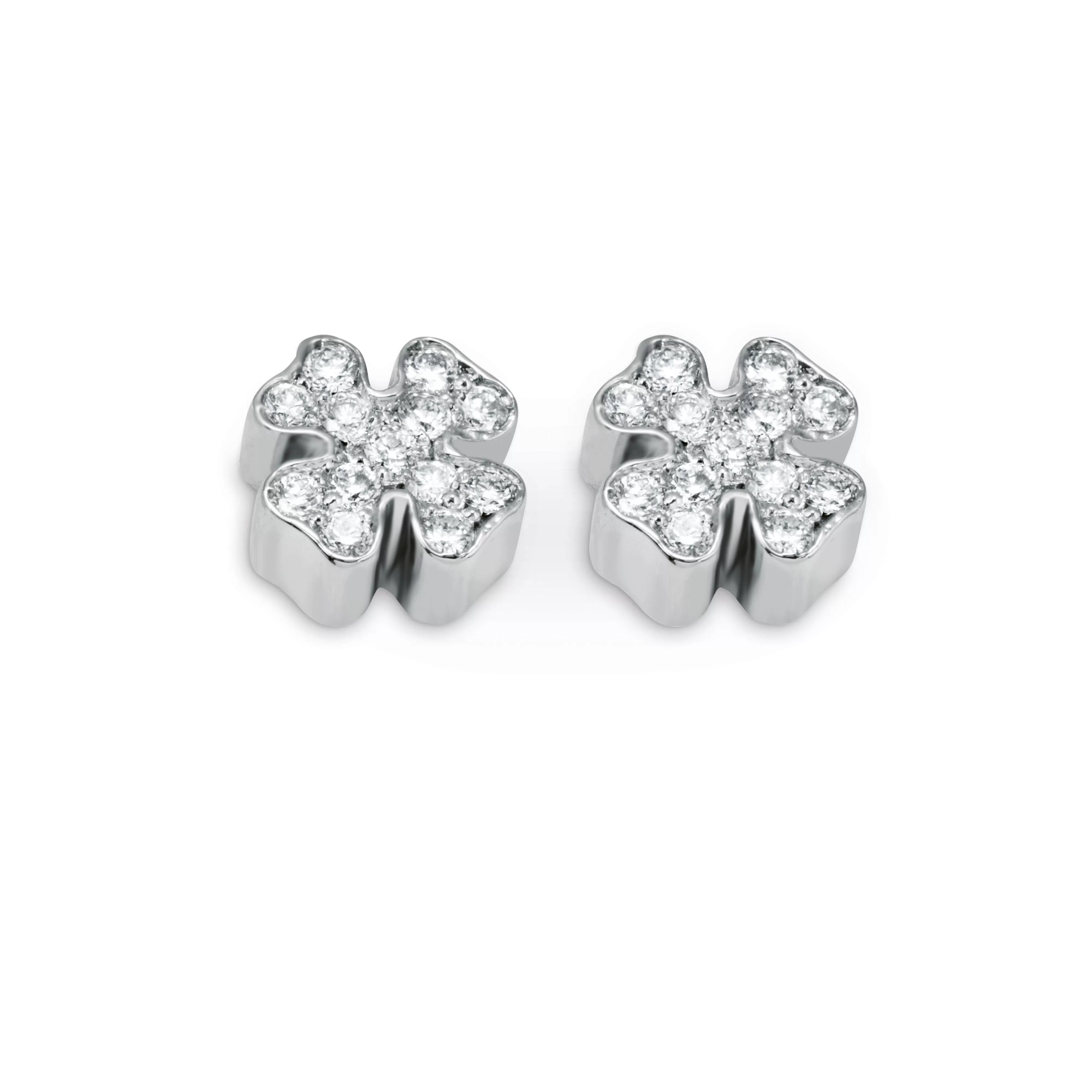 Salvini gioielli Orecchini in oro bianco 9 kt con diamanti^ Be Happy | Orecchini