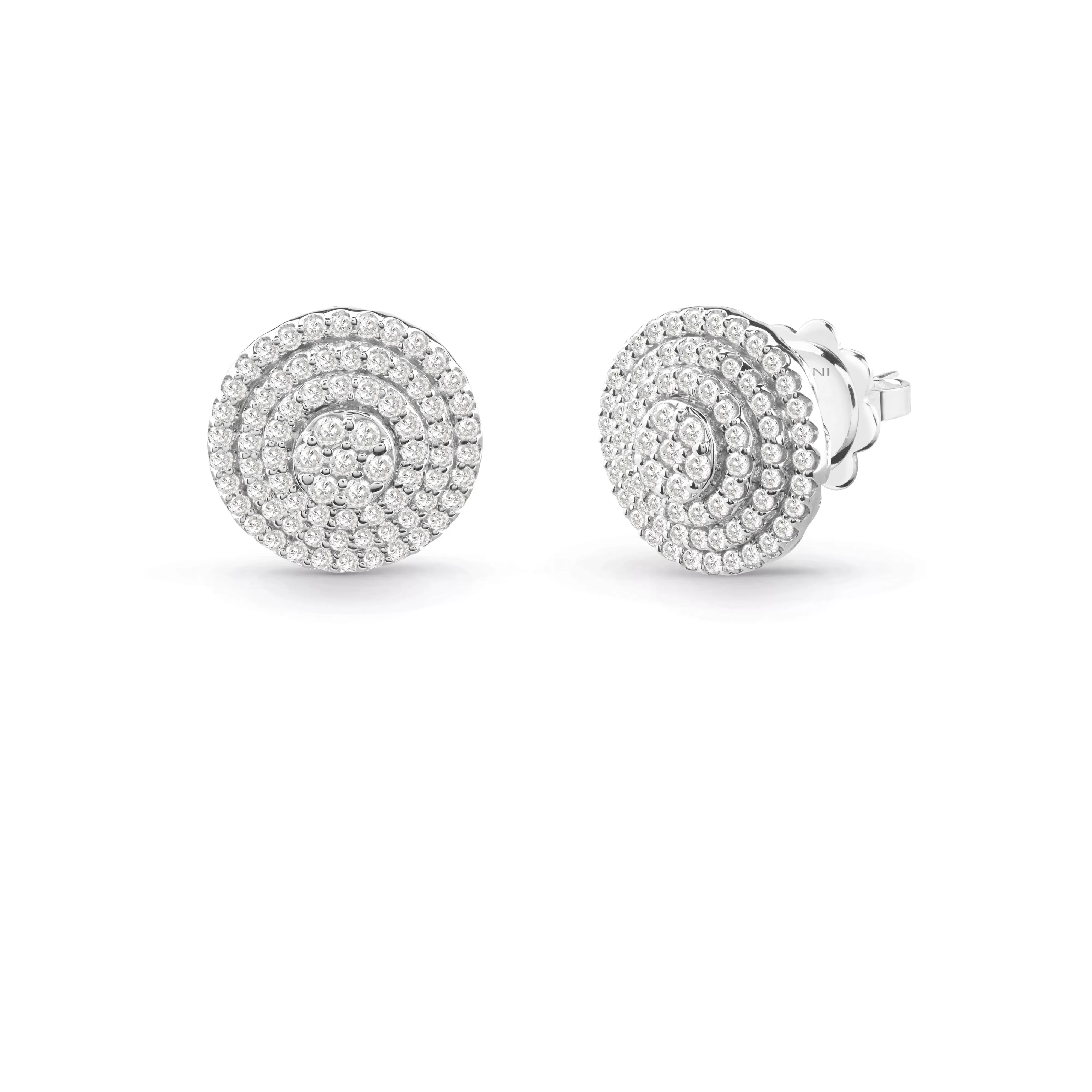 Salvini gioielli Orecchini in oro bianco con diamanti, 10.00 mm.^ Orecchini | Bagliori