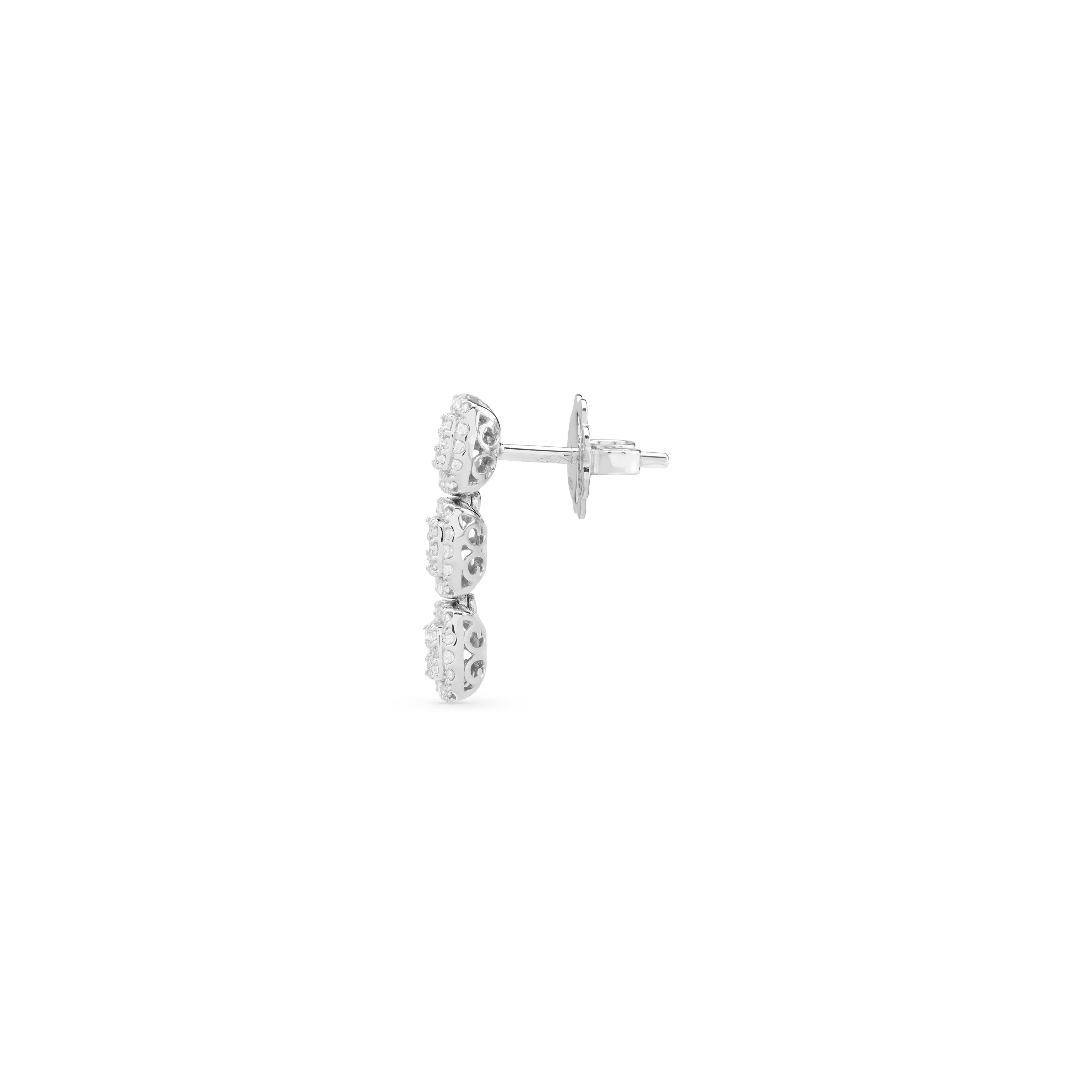 Salvini gioielli Orecchini in oro bianco con diamanti, 5.60 mm.^ Orecchini | Bagliori