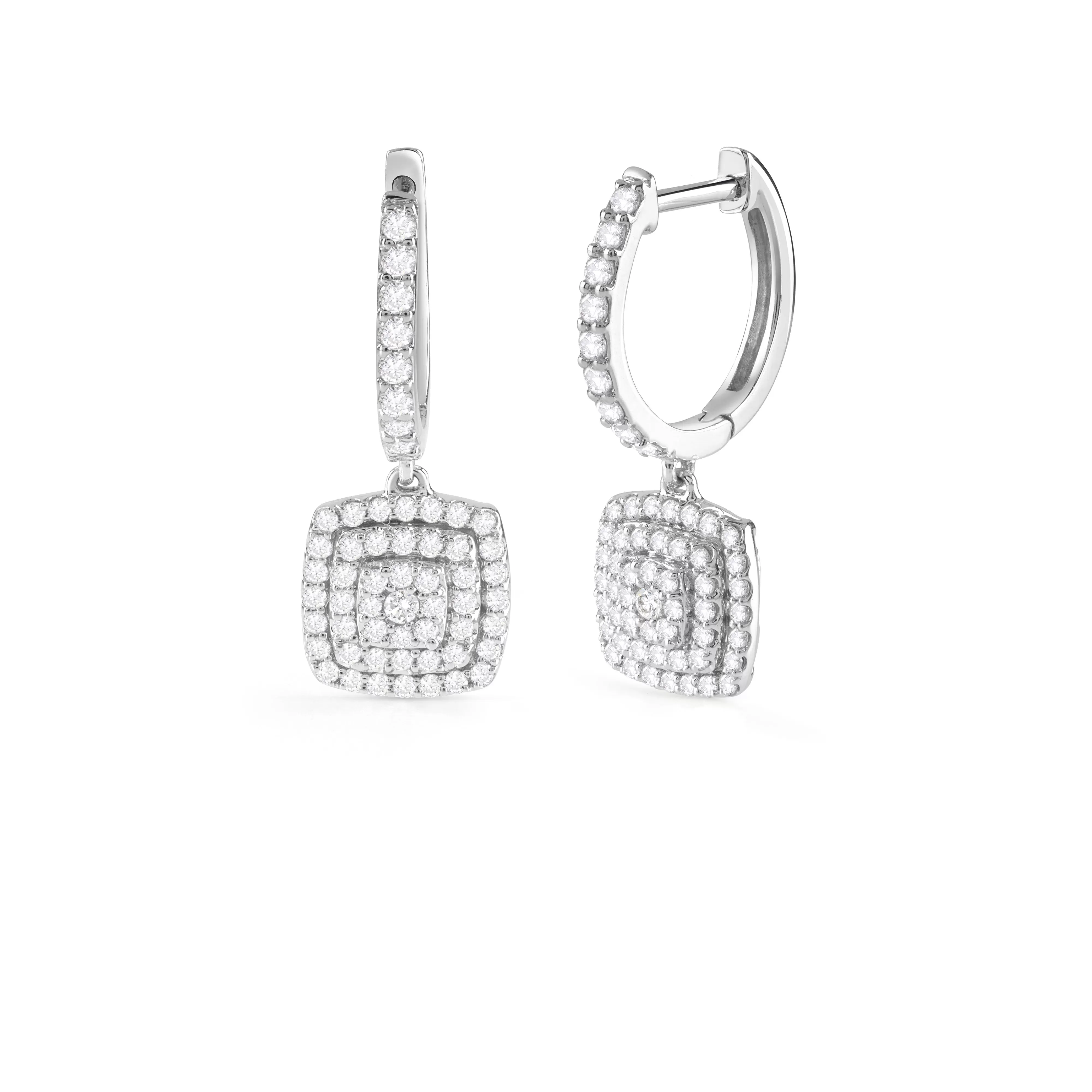 Salvini gioielli Orecchini in oro bianco con diamanti, 7.90 mm.^ Orecchini | Bagliori
