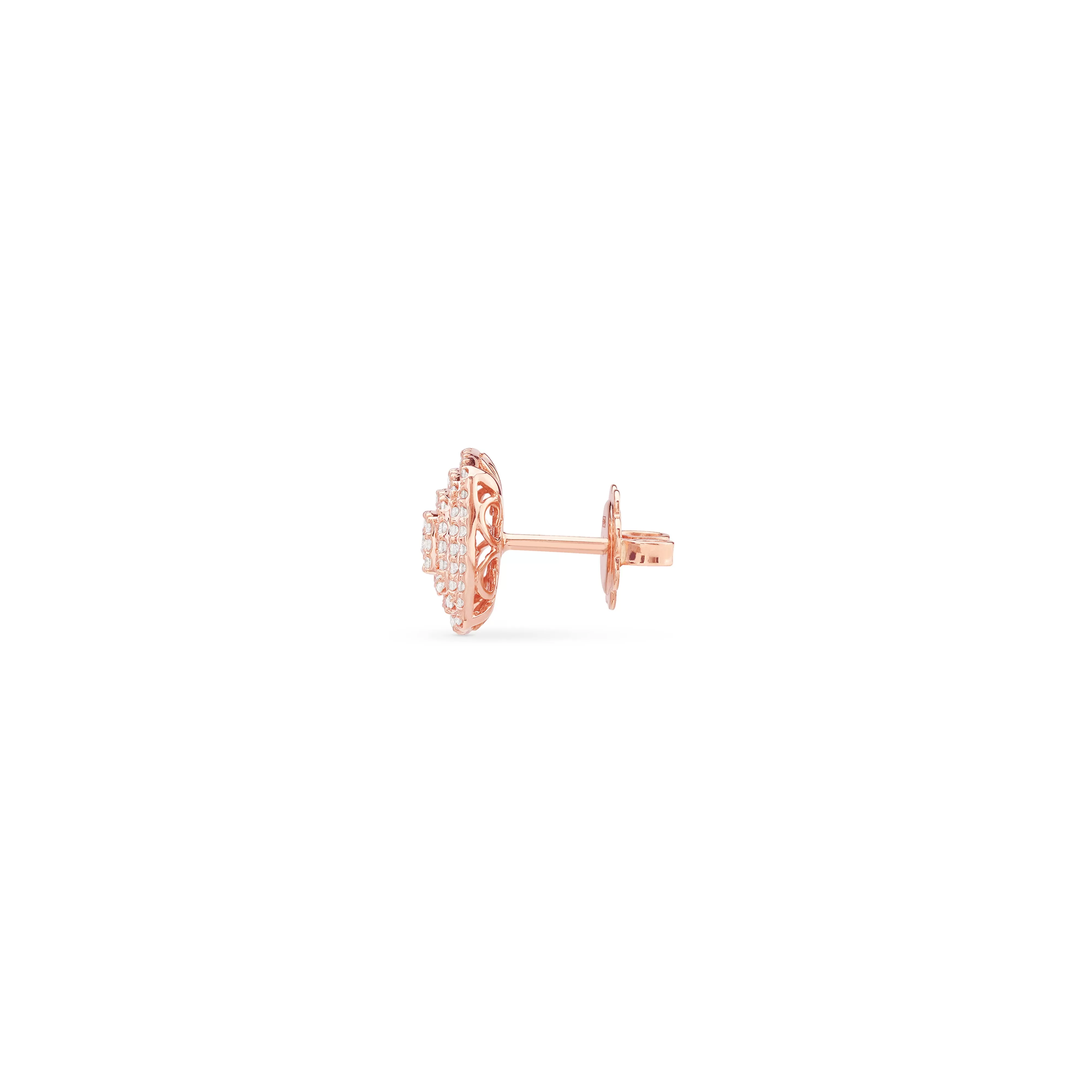 Salvini gioielli Orecchini in oro rosa con diamanti, 10.00 mm.^ Orecchini | Orecchini