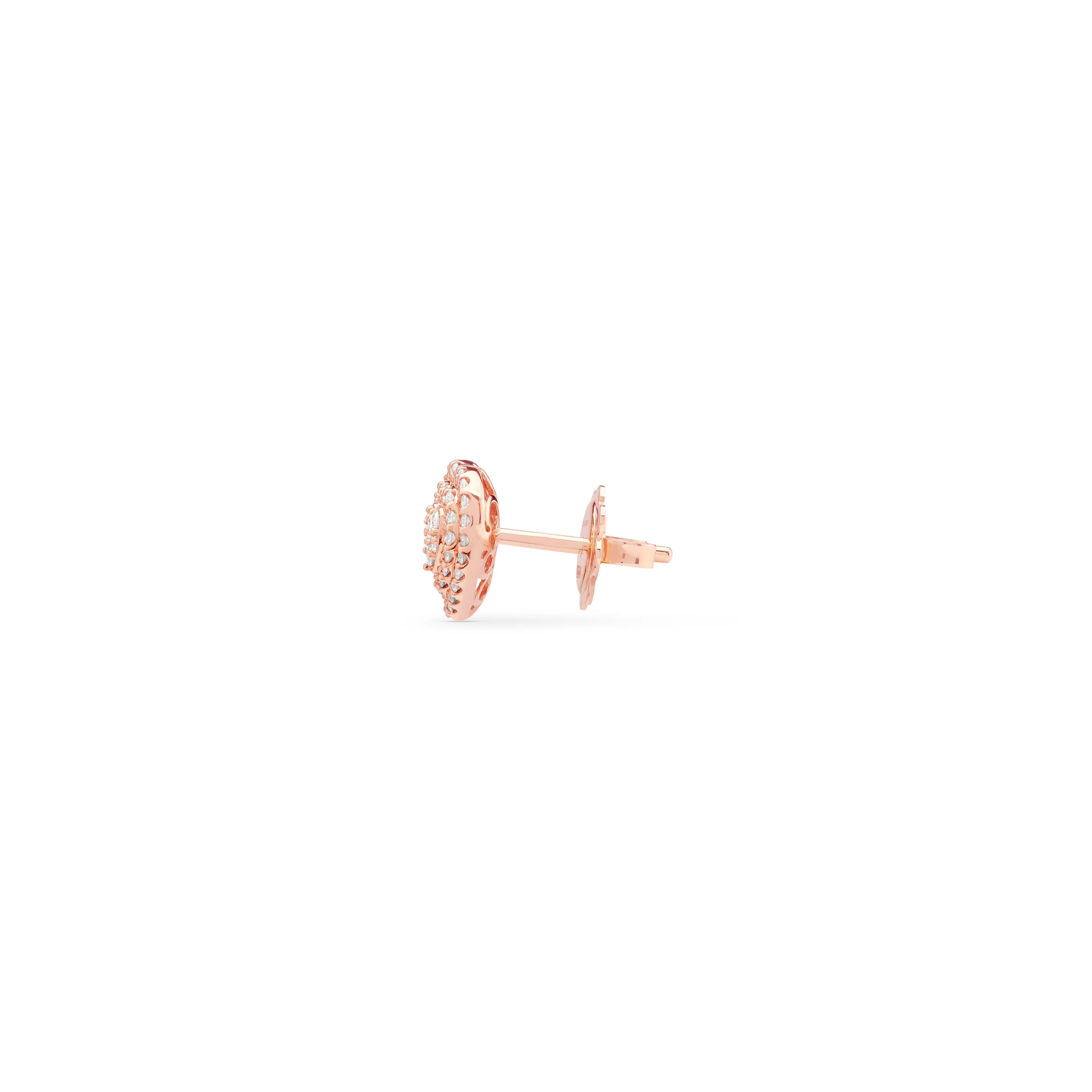 Salvini gioielli Orecchini in oro rosa con diamanti, 9.00 mm.^ Orecchini | Bagliori